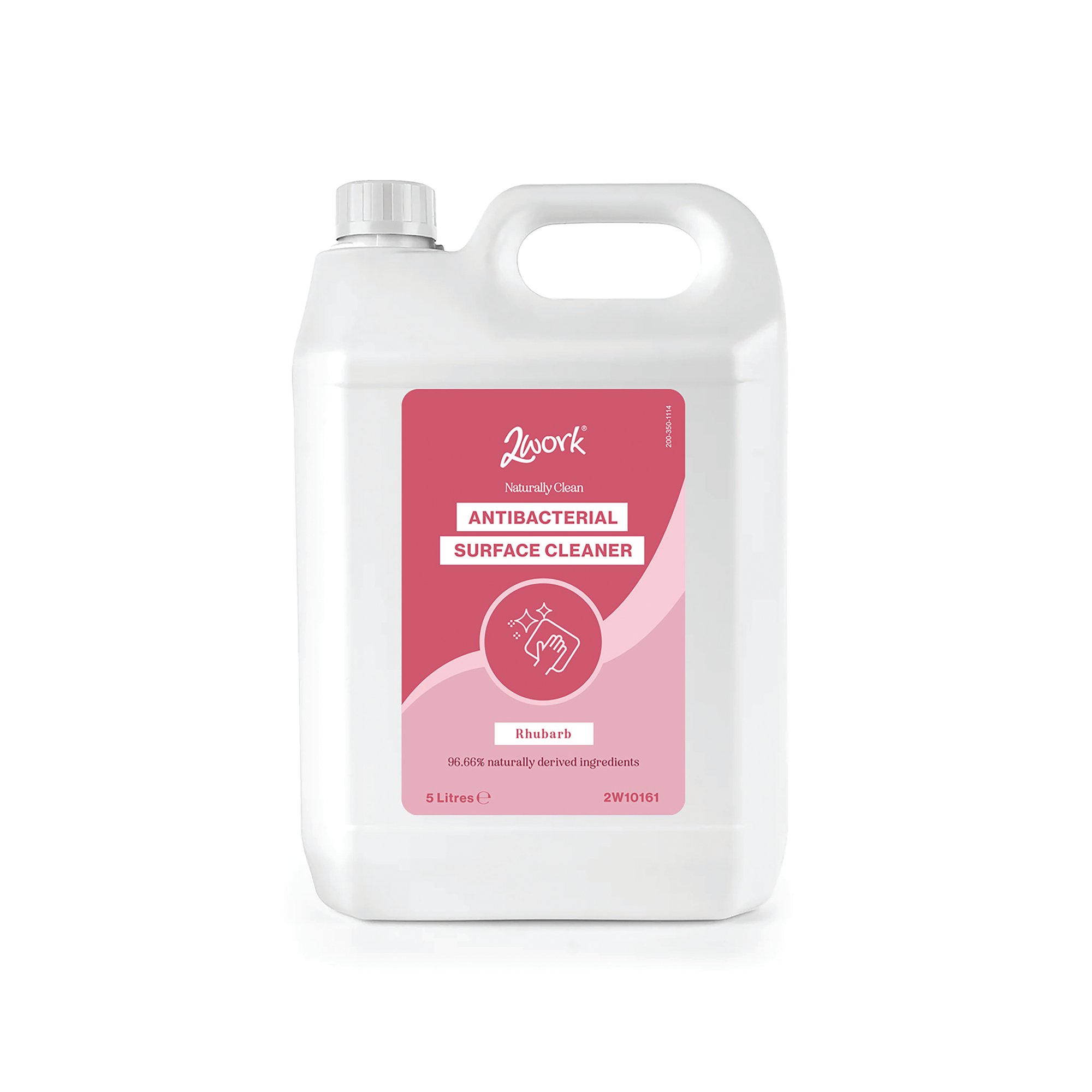 2Work Naturally Clean Antibacterial Sanitiser 5L Pack of 2 2W10161