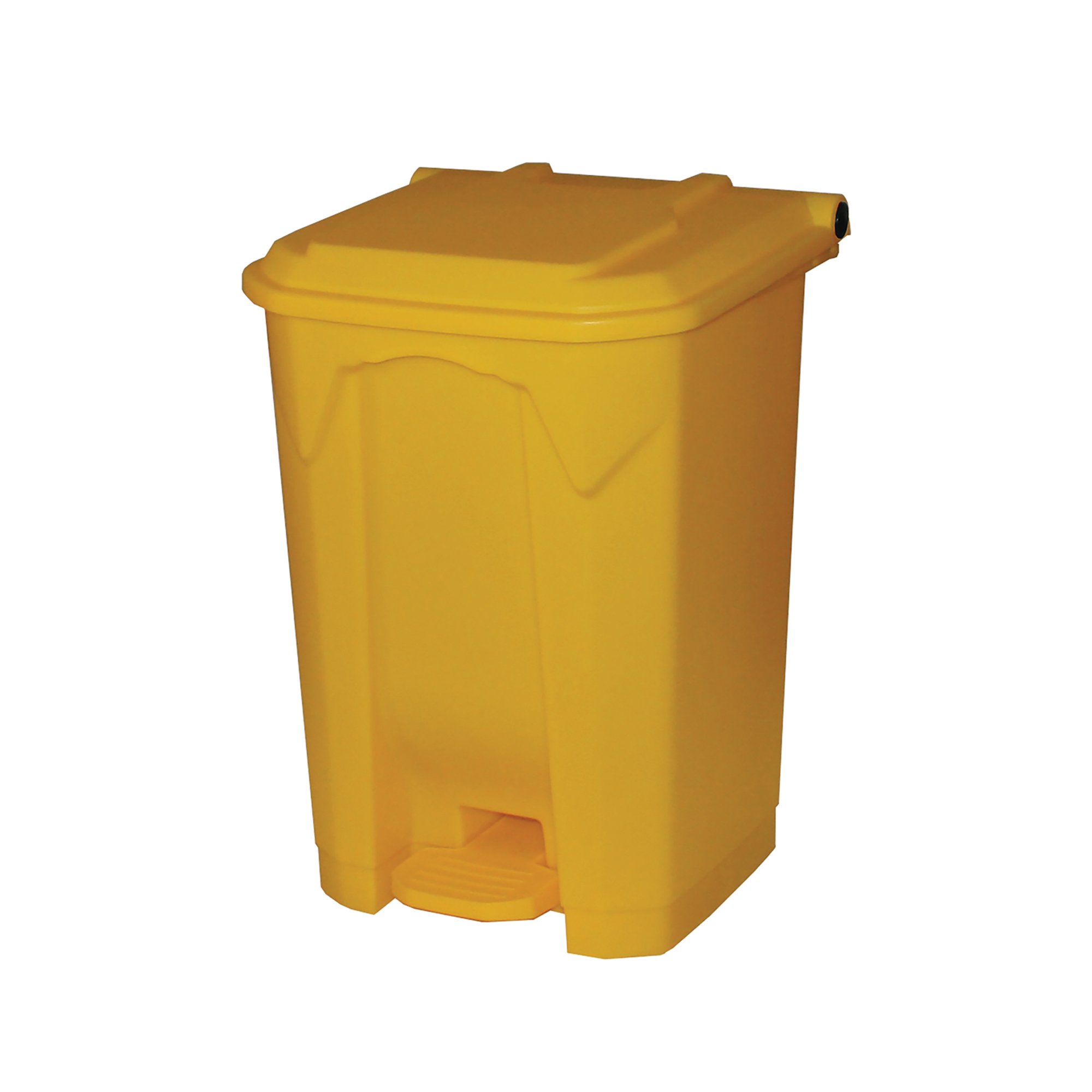 2Work Pedal Bin 50 Litre Yellow 2W10780