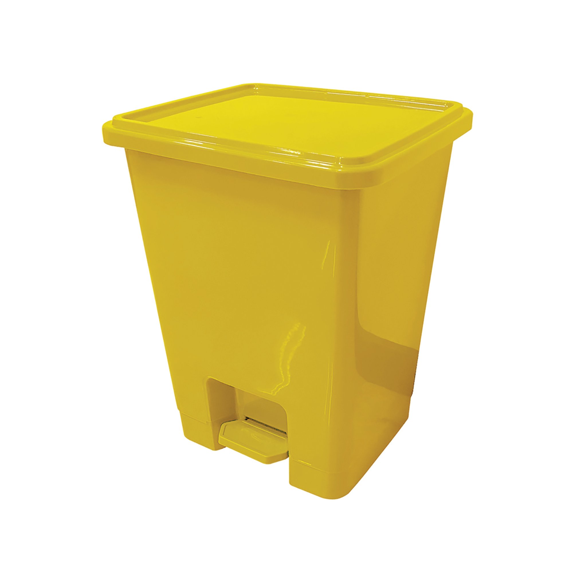 2Work Pedal Bins 15 Litre Yellow Pack of 3 2W10792