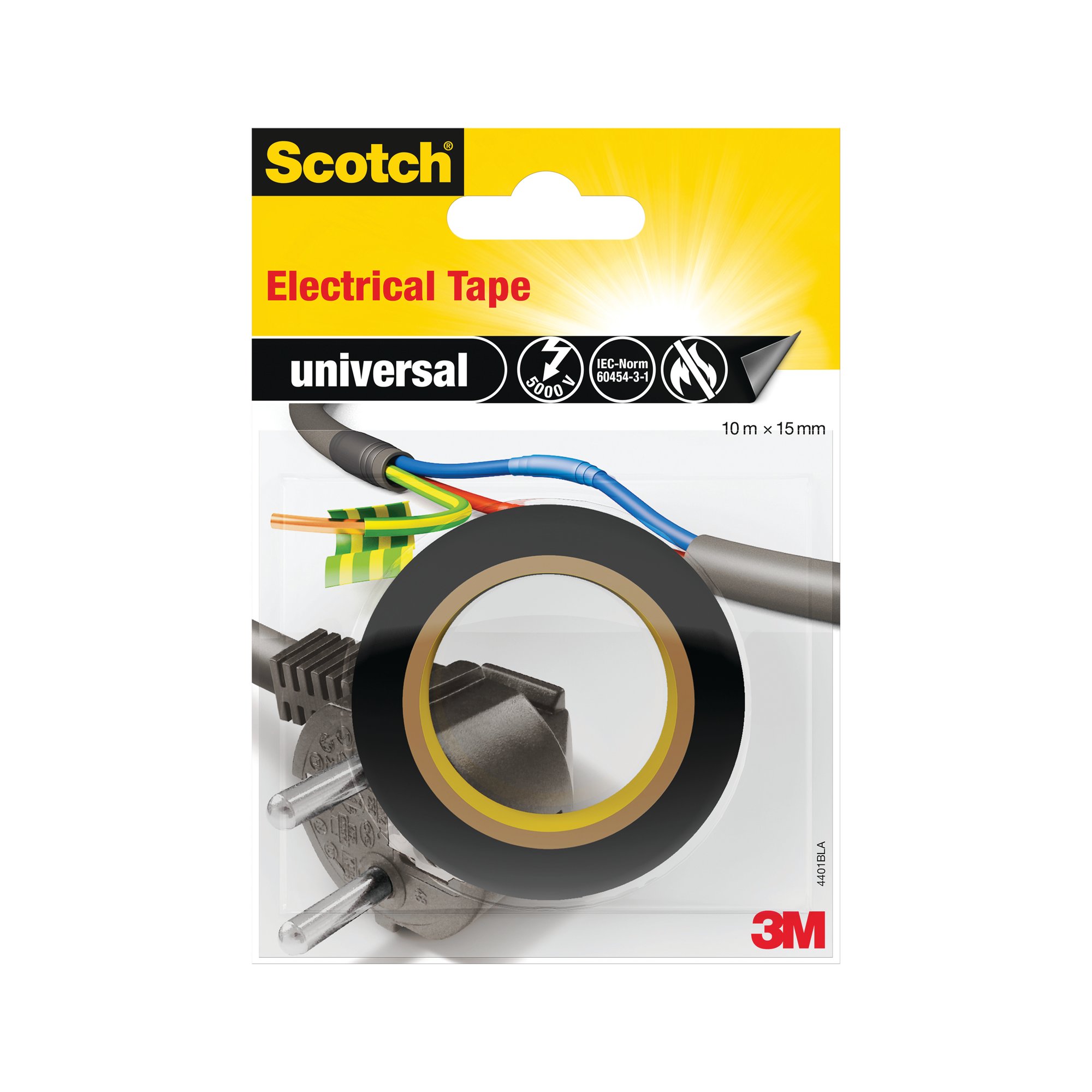 Scotch Electrical Tape Black 10m x 15mm 712670