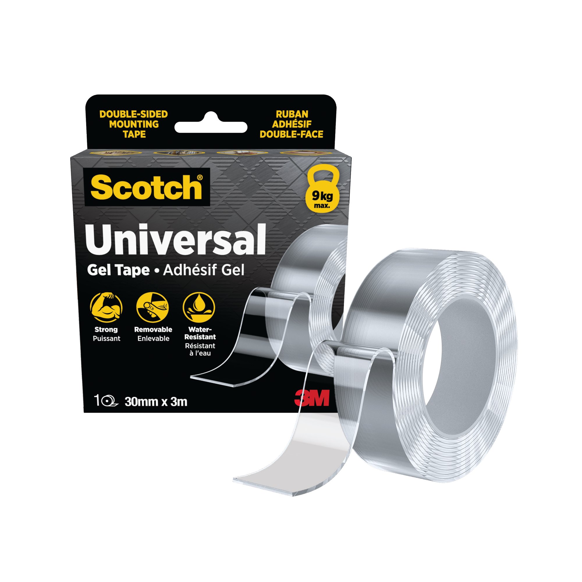Scotch Universal Gel Tape Double Sided 30mmx3m Clear 7100377908