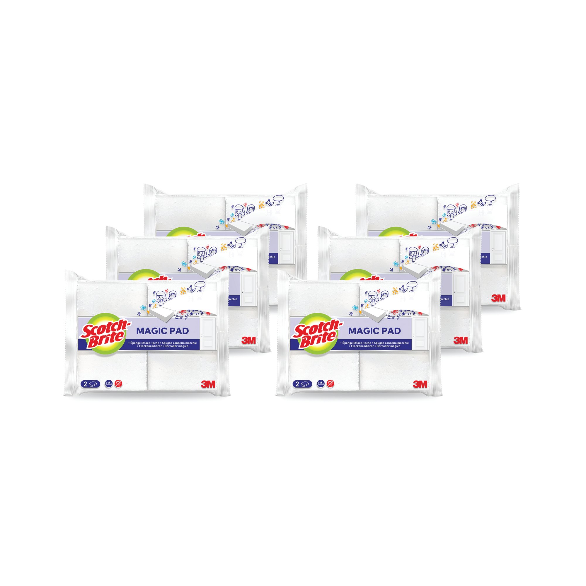 Scotch-Brite Magic Pad 110x70mm (Pack of 12) 7100296057