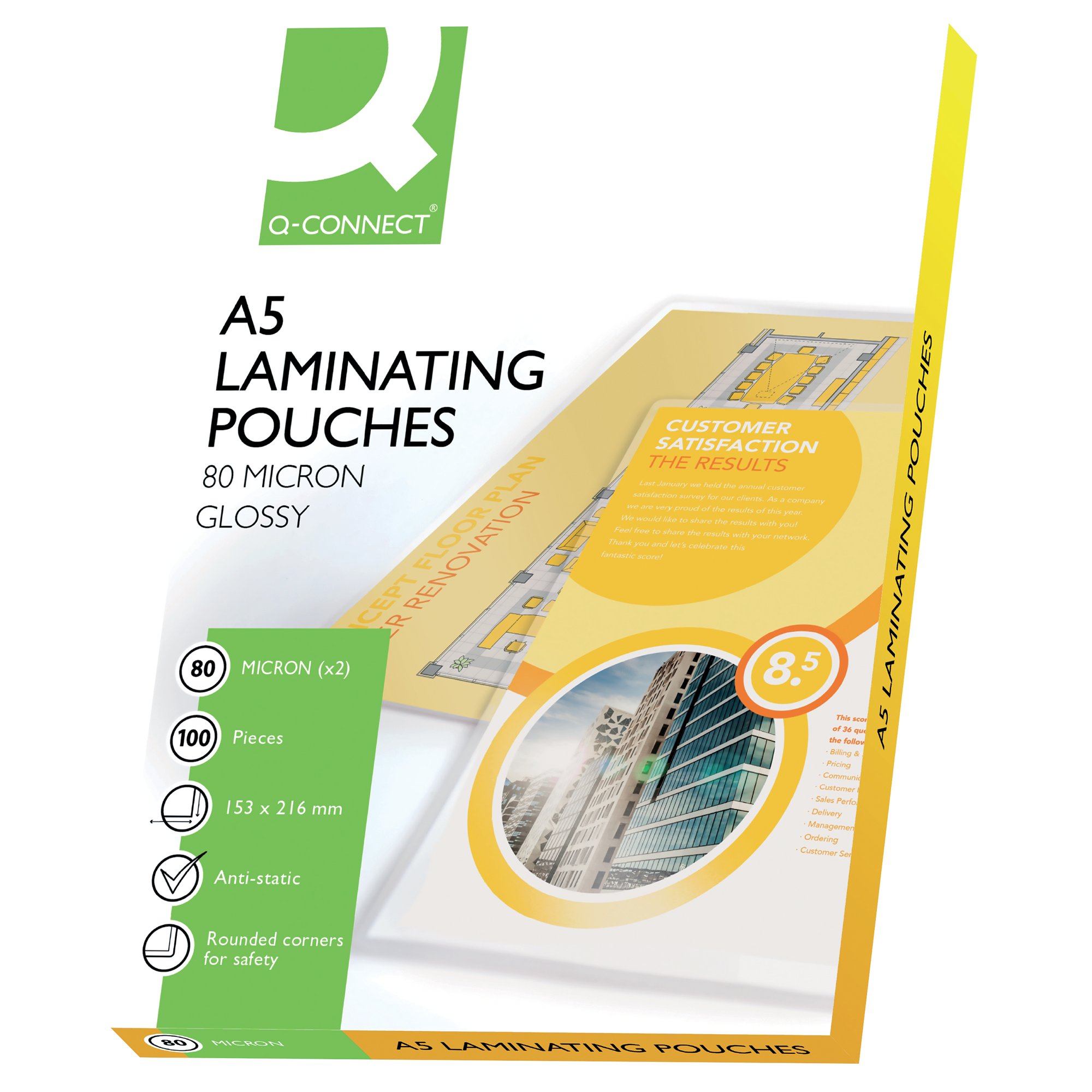 Q-Connect A5 Laminating Pouch 160 Micron (Pack of 100) KF04106