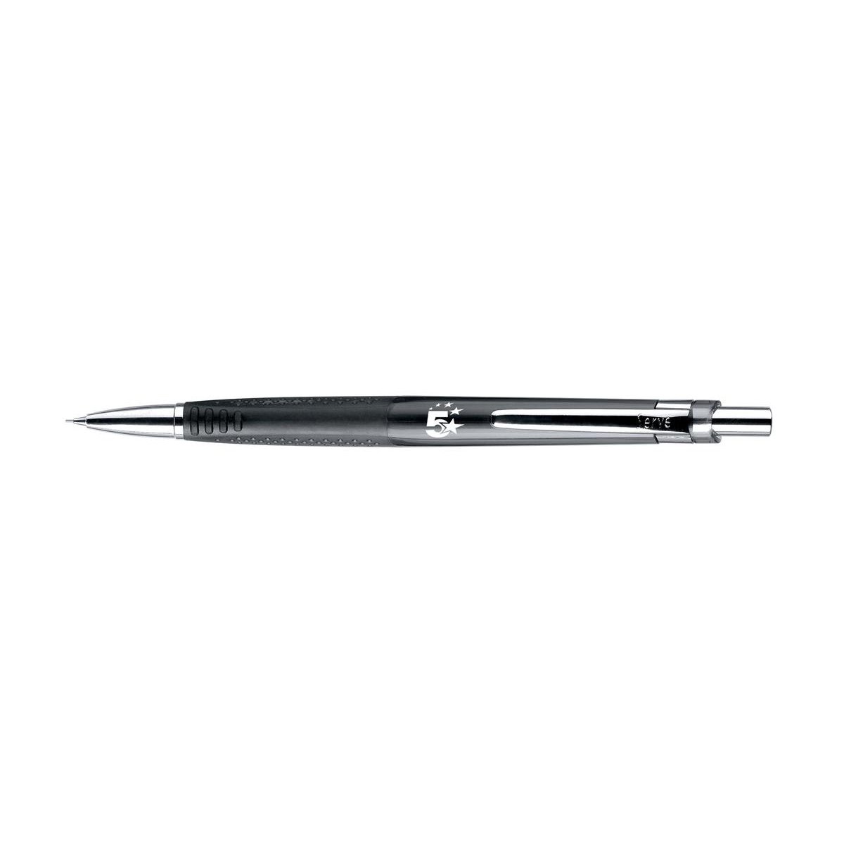 5 Star Mechanical Pencil with Rubberised Grip and Cushion Tip 0.5mm Lead (Pack of 12) 908315