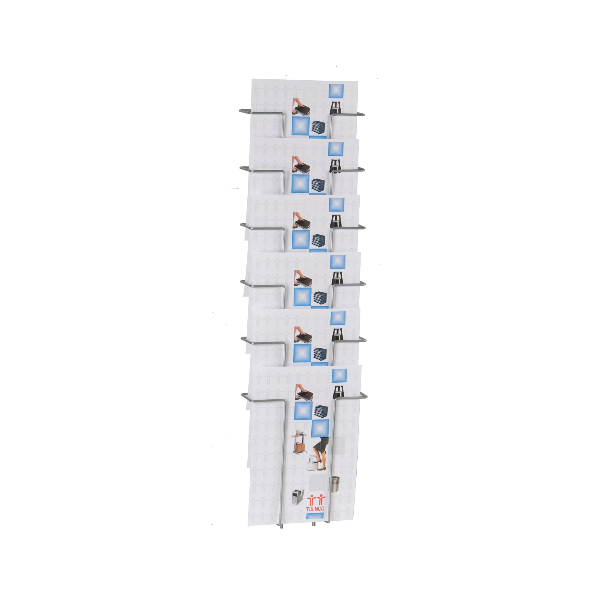 Announce 6 Compartment Wire Literature Holder A4 AA10260
