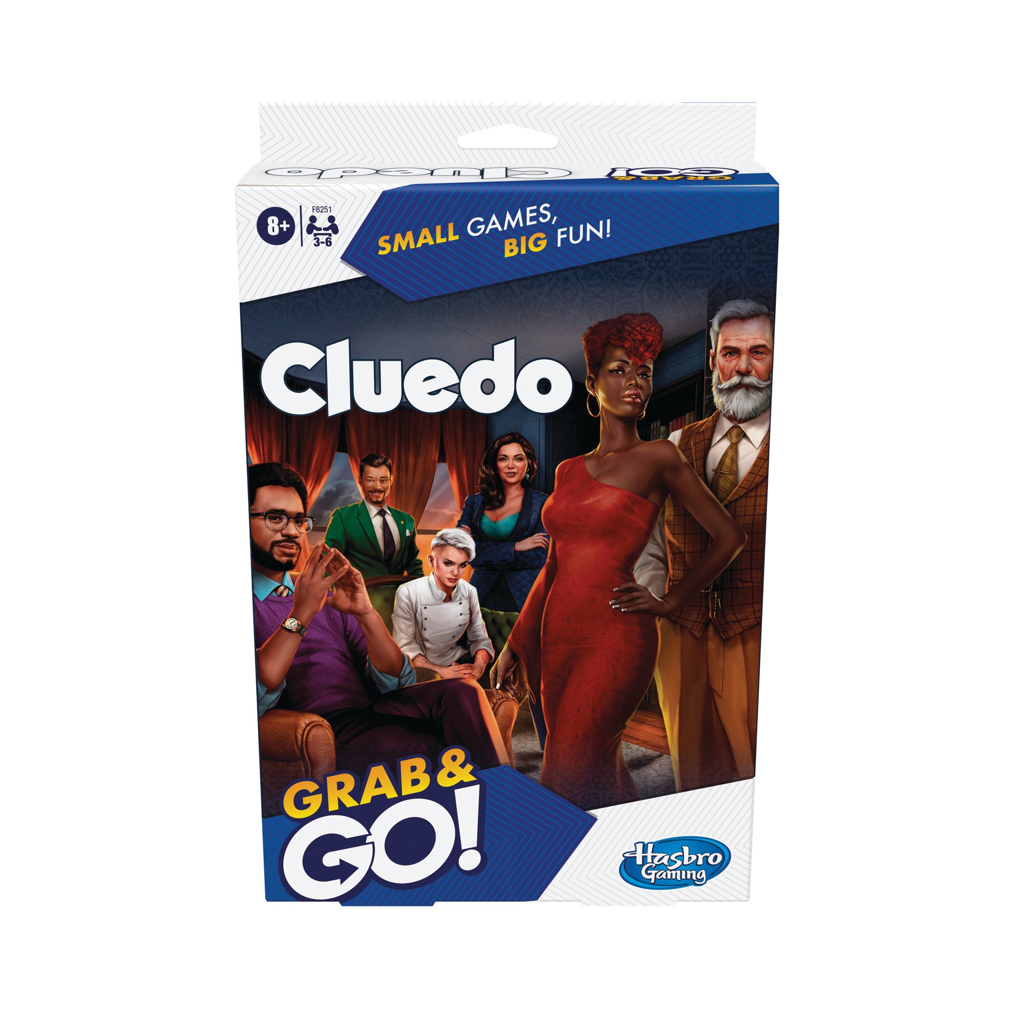 Hasbro Cluedo Grab and Go Portable Mystery Game 285 F8251