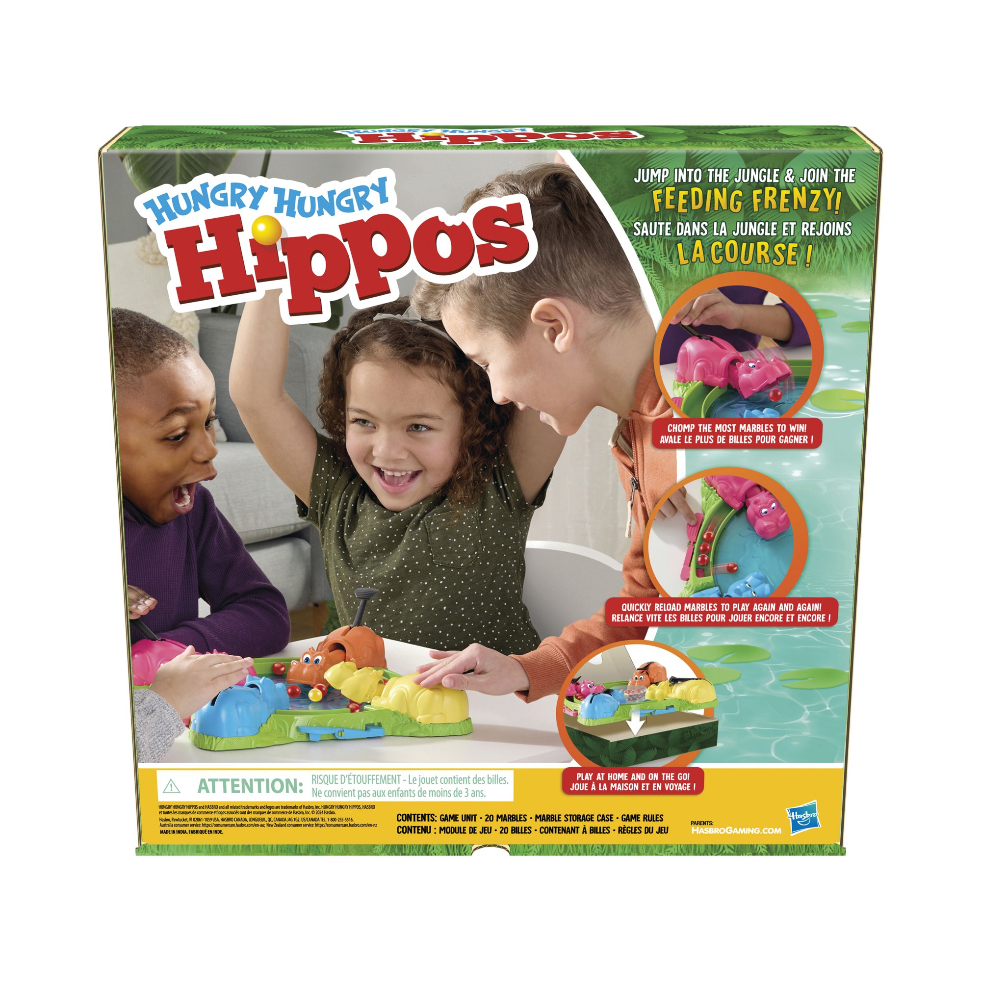 Hasbro Hungry Hungry Hippos Game 285 F8815