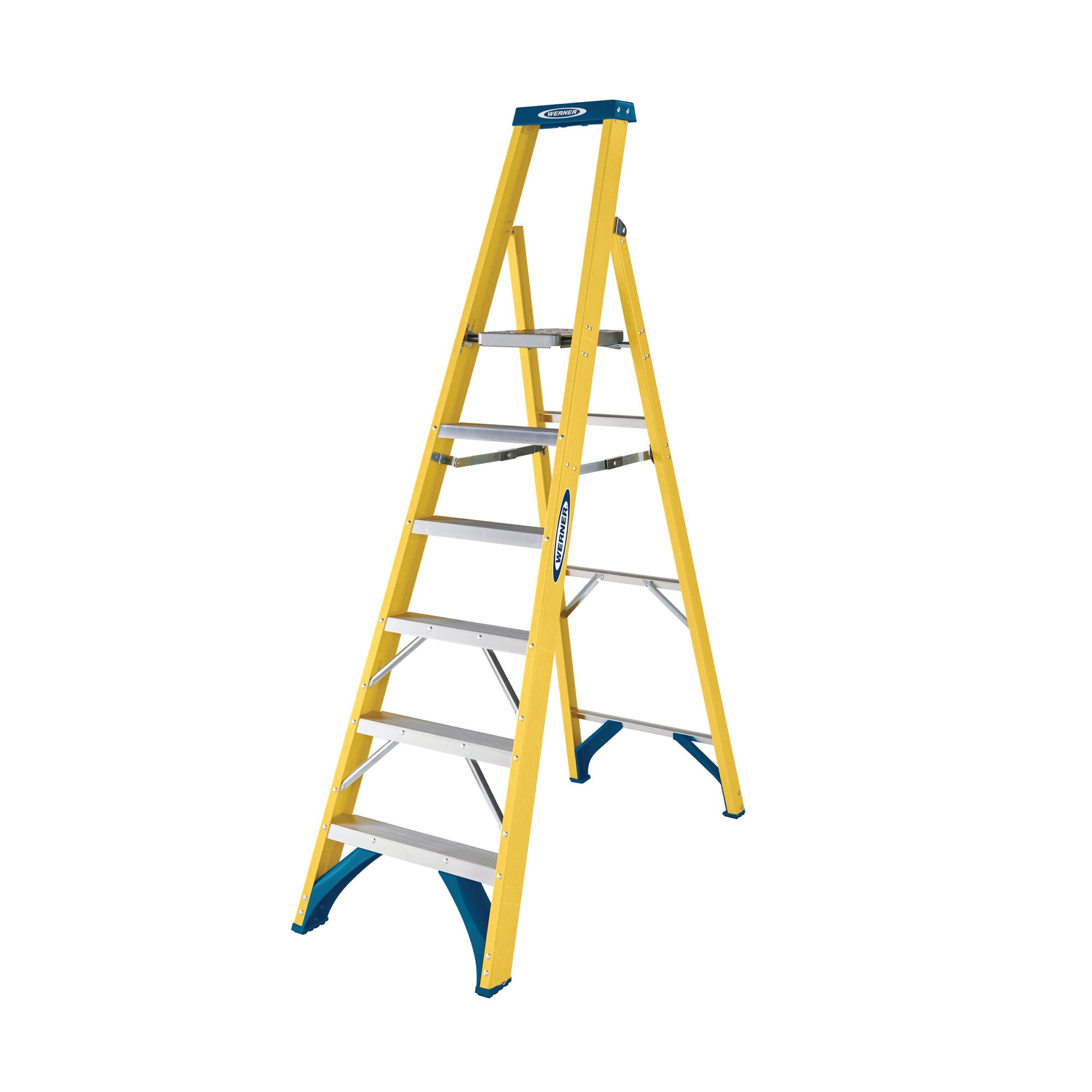 Werner 6 Tread Fibreglass Platform Ladder 7170618