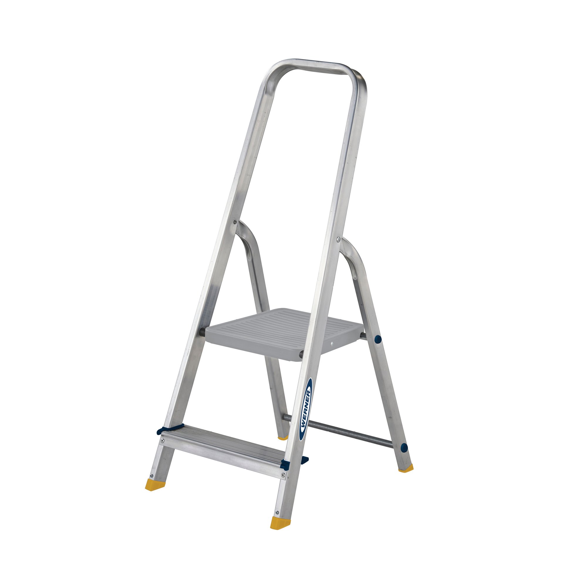 Werner 2 Tread Stepladder with High Handrail Aluminium 7400218L
