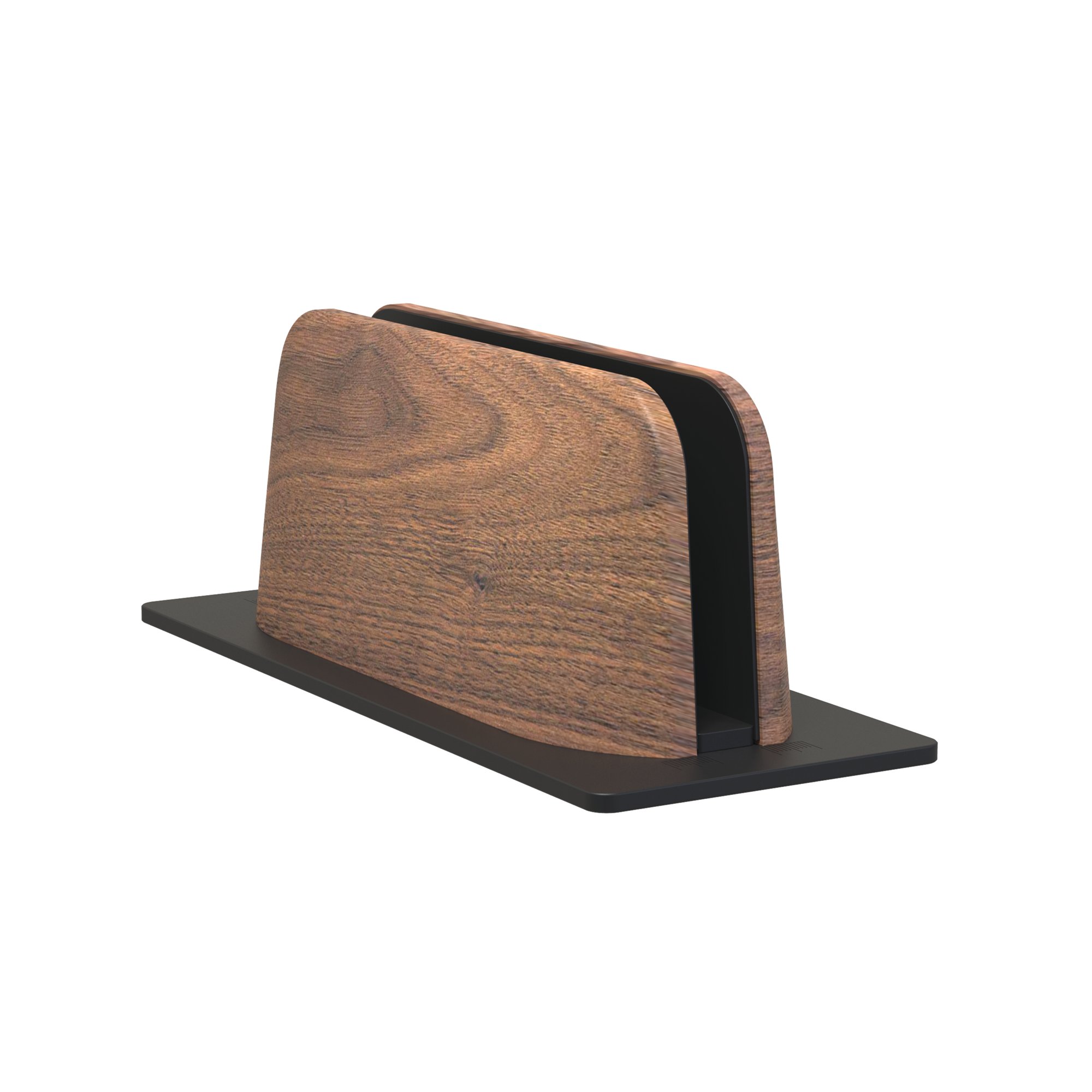 Alba Vertical Computer Stand Aluminium/Walnut ODSTAND W