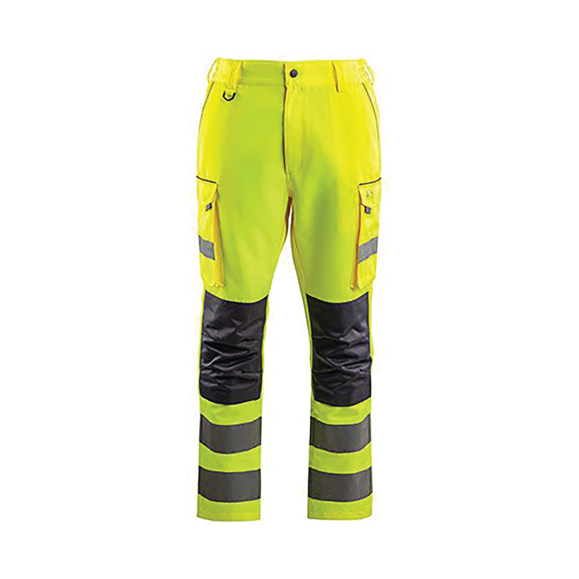 Arco Yellow Hi-Vis Cargo Trousers with Kneepad Pockets 32R