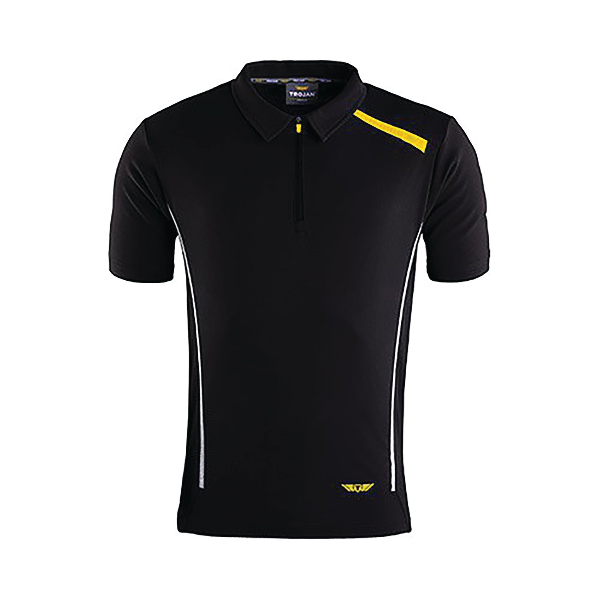 Trojan Men's Black Polo T-Shirt L