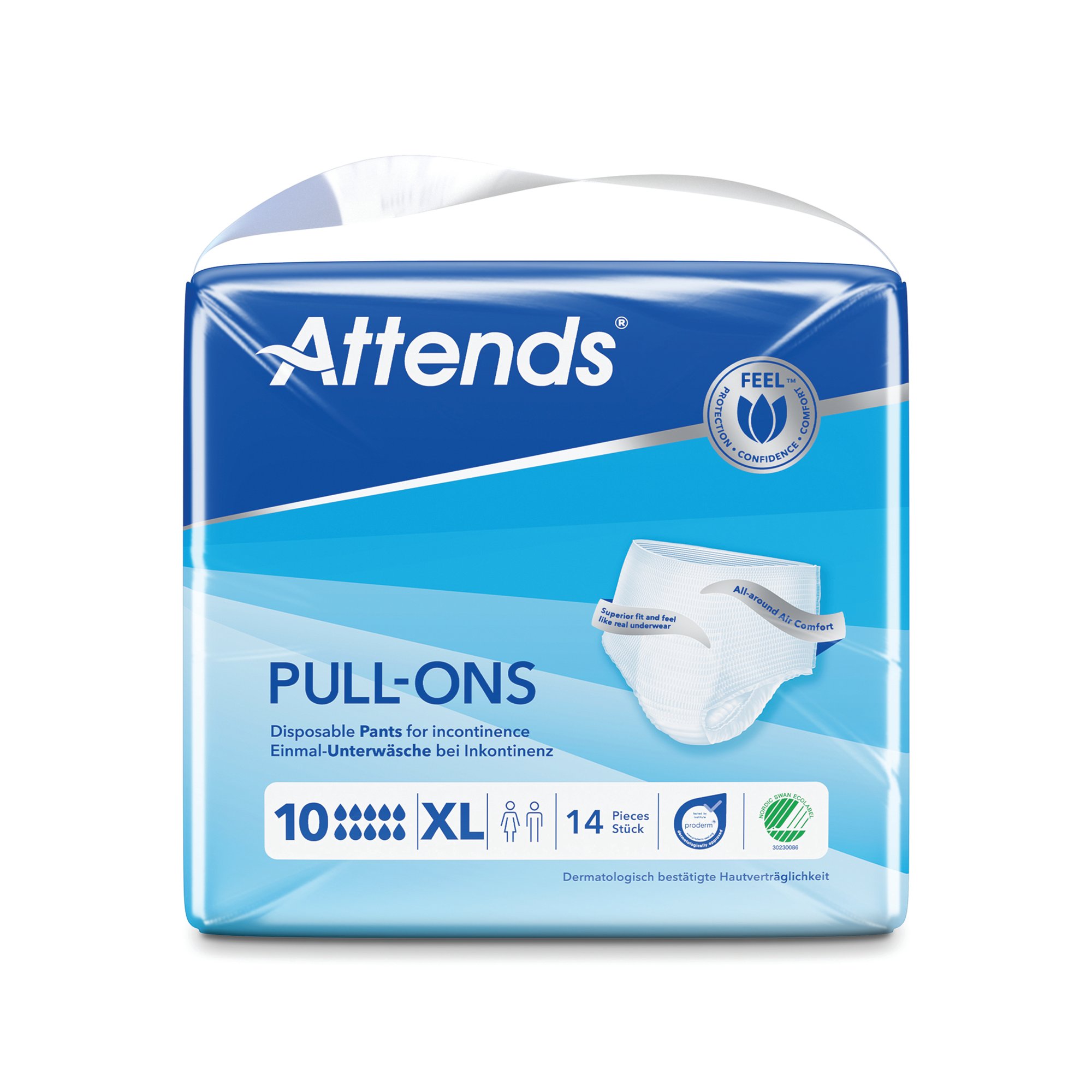 Attends Pull-Ons Incontinence Pants Size 10XL x4 Pack of 14 36851