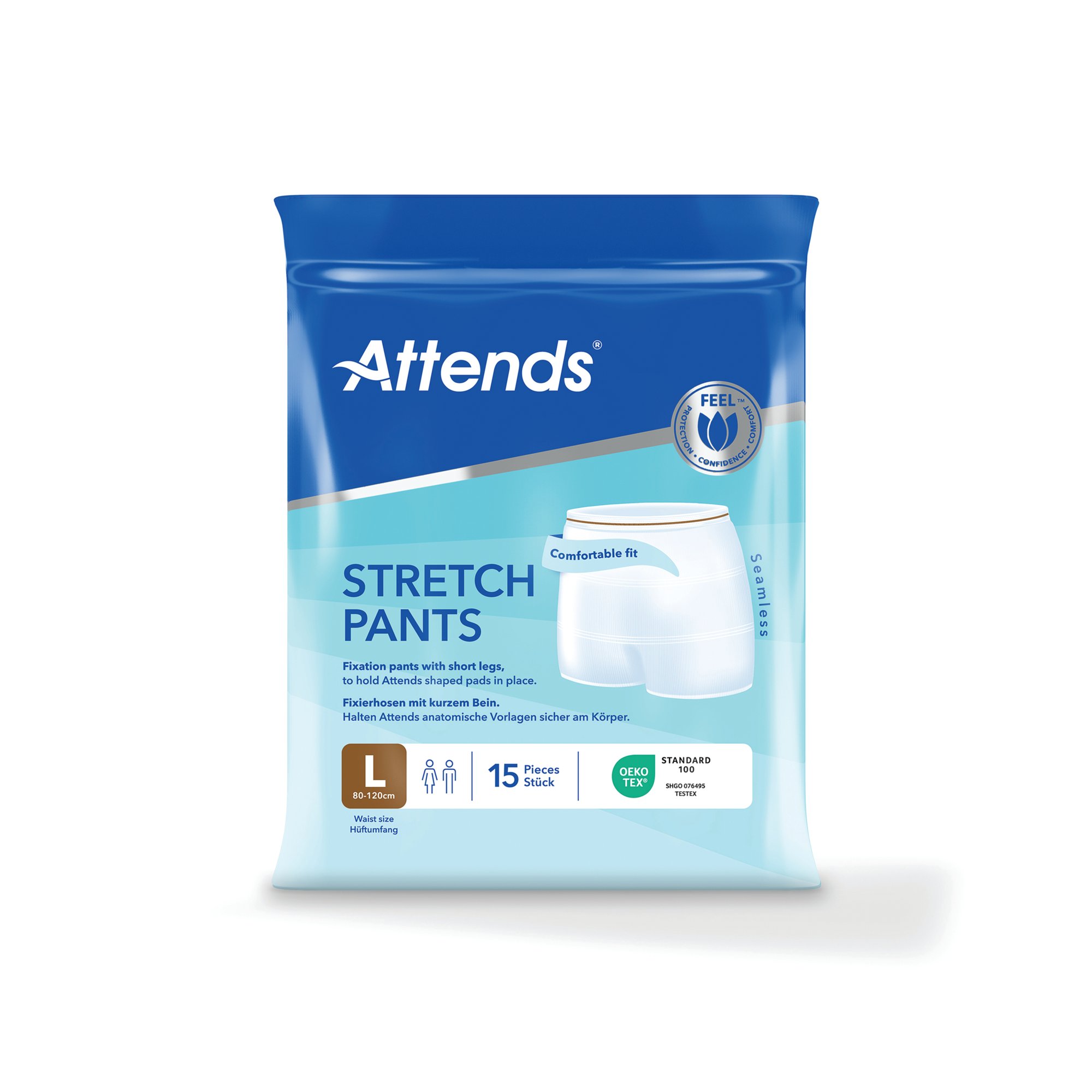 Attends Stretch Boxer Pants L x12 Pack of 15 37093