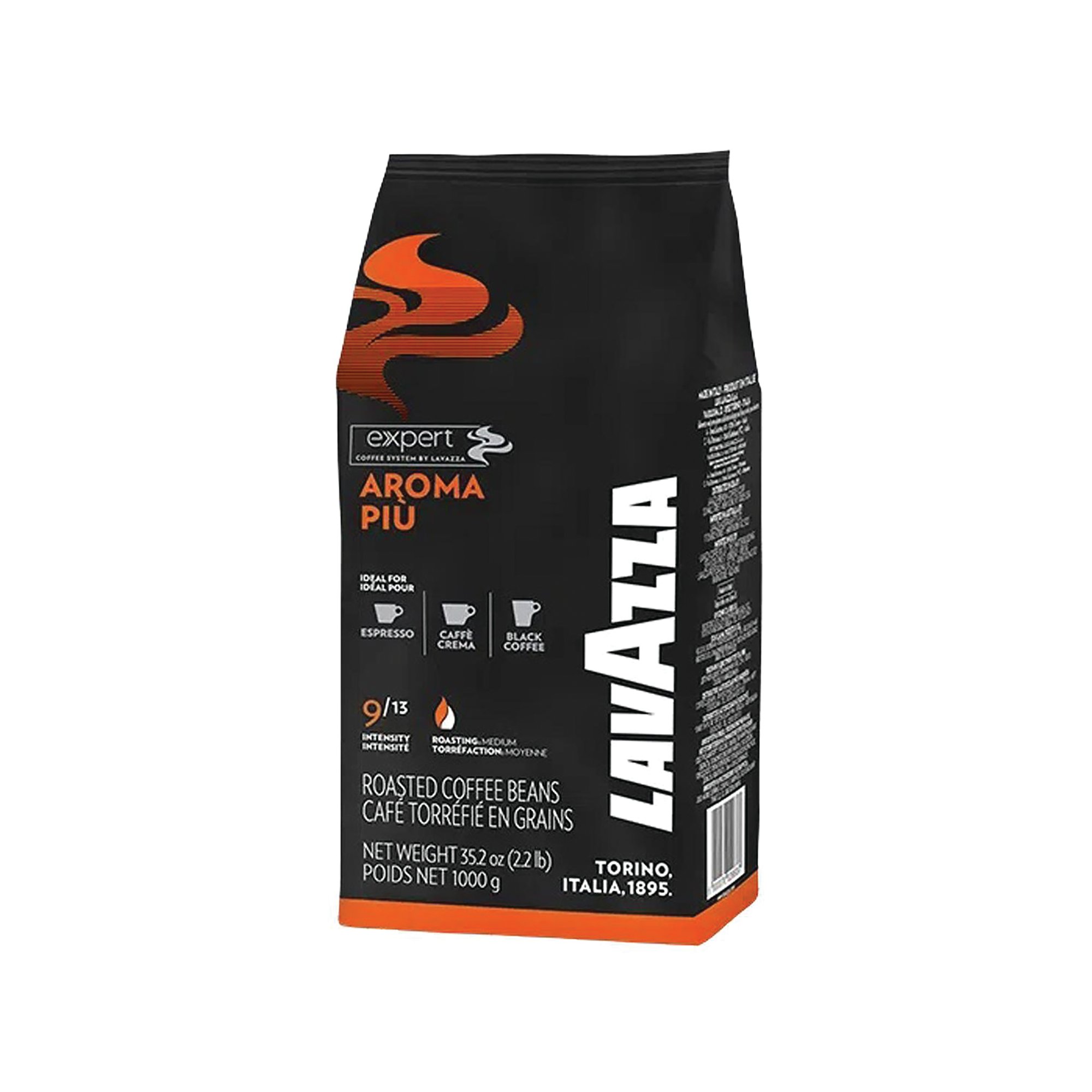 Lavazza Expert Plus Aroma Piu Roasted Coffee Beans 1kg 124603