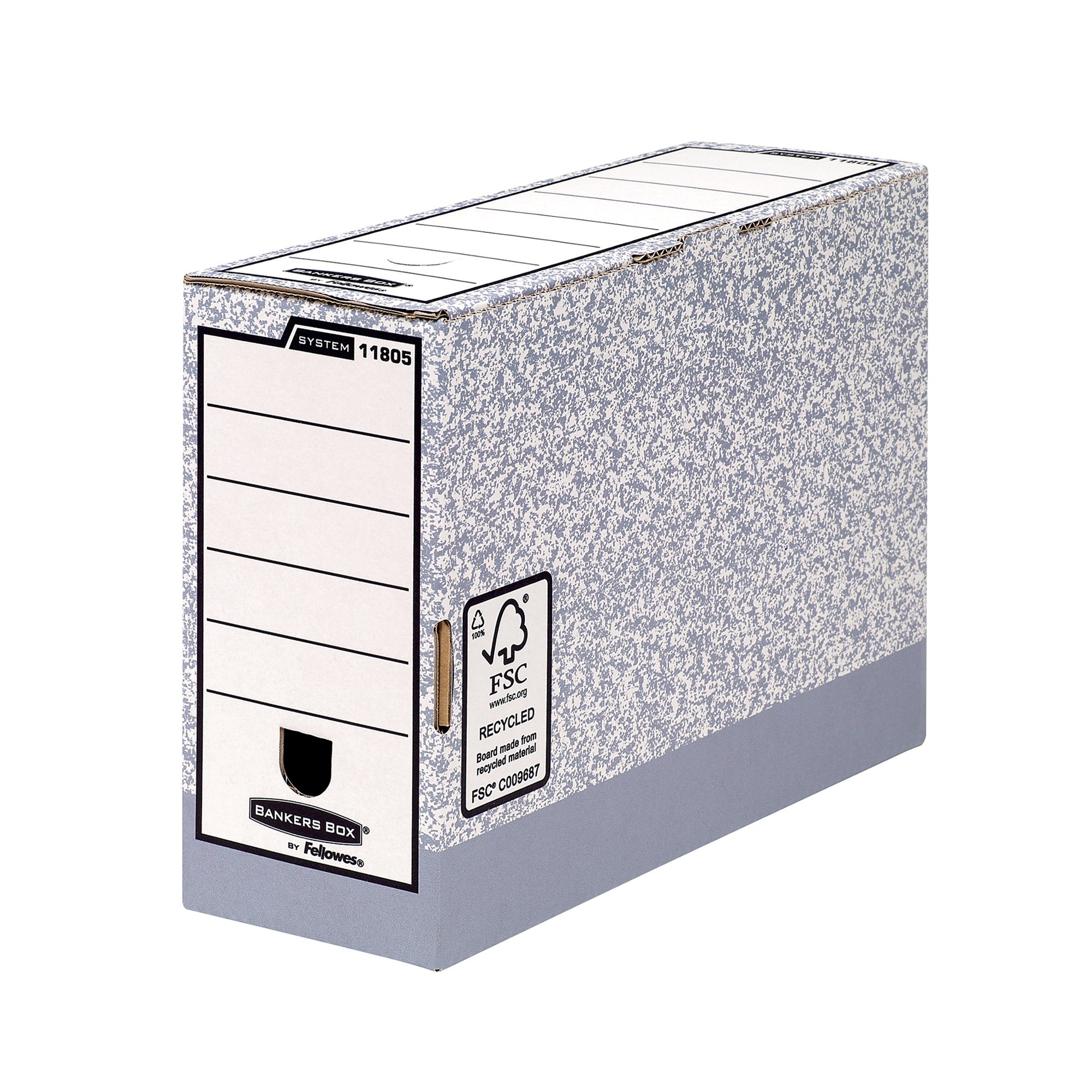 Bankers Box Transfer File 120mm Foolscap Grey (Pack of 10) 01805