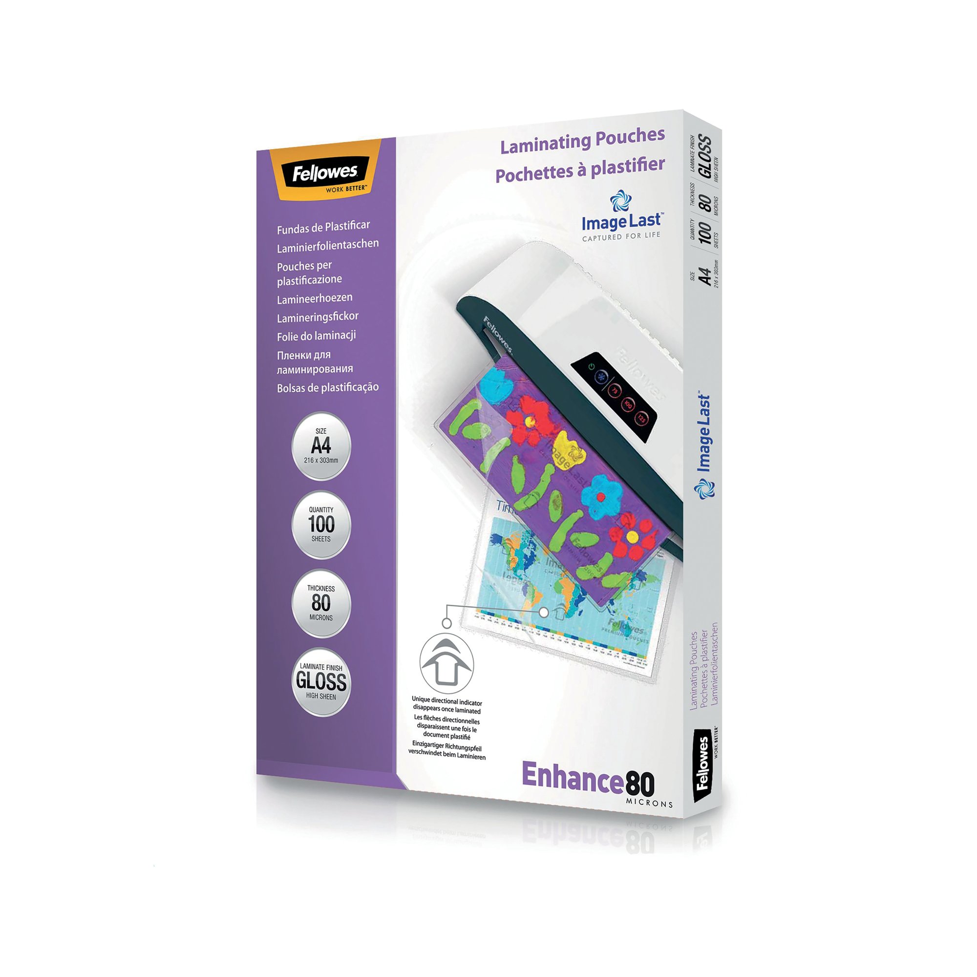 Fellowes Lamg Pouch A4 160 Micron Gloss Pack of 100 5306101