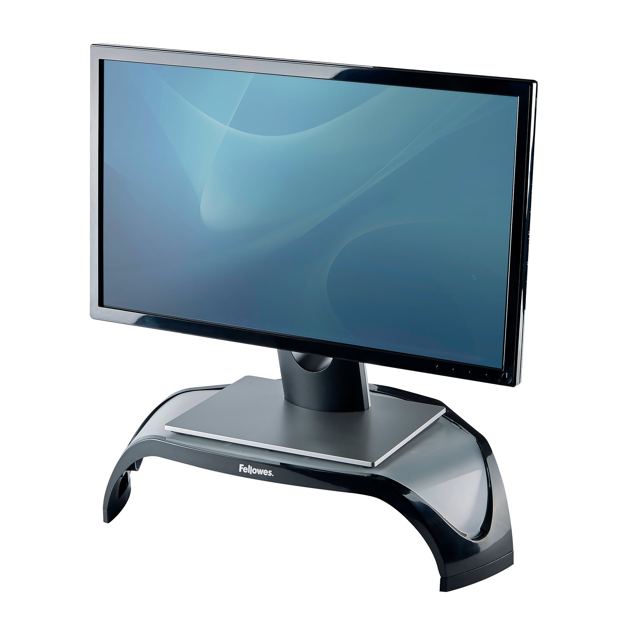 Fellowes Smart Suites Height Adjustable Monitor Stand Black/Silver 8020101