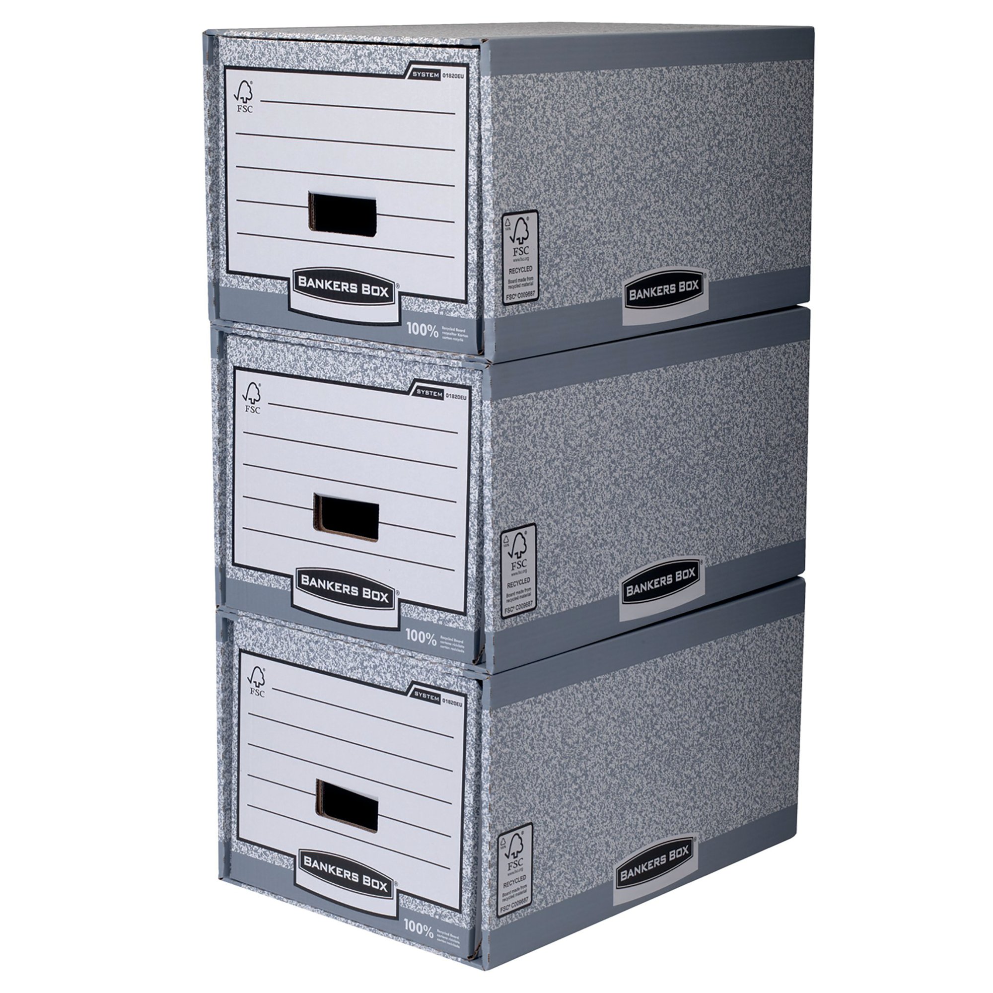 Bankers Box System Storage Drawer Grey/White (Pack of 5) 01820