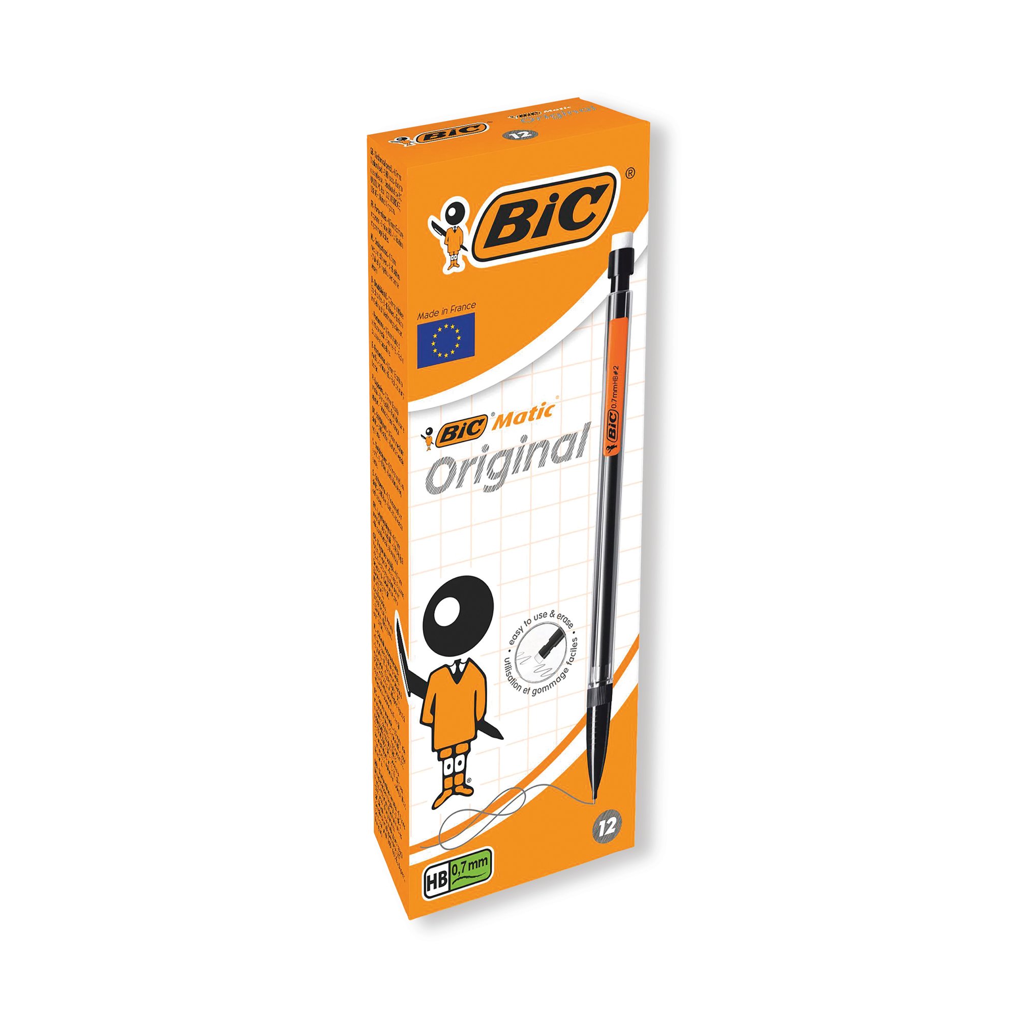 Bic Matic Original Mechanical Pencil Medium 0.7mm (Pack of 12) 820959
