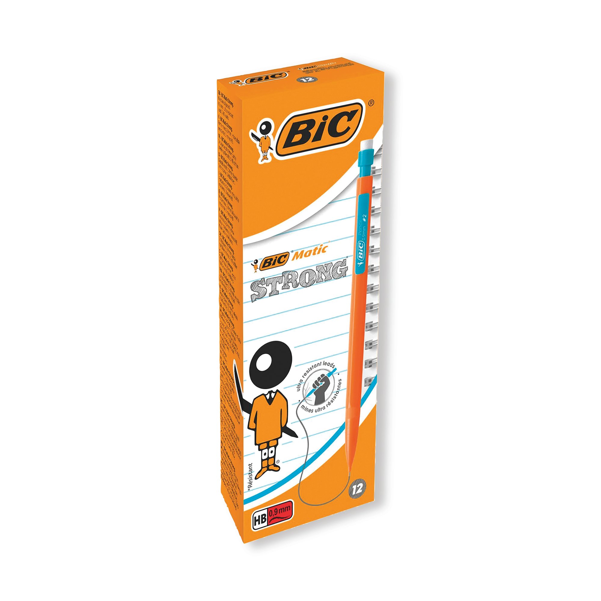 Bic Matic Original Mechanical Pencil Broad 0.9mm (Pack of 12) 892271