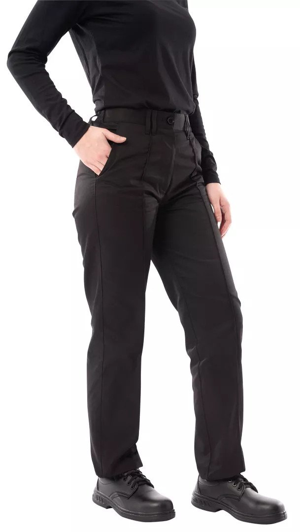 Work in Style Classic Women's Workwear Trousers - Professional Comfort & Versatile Fit Black 10