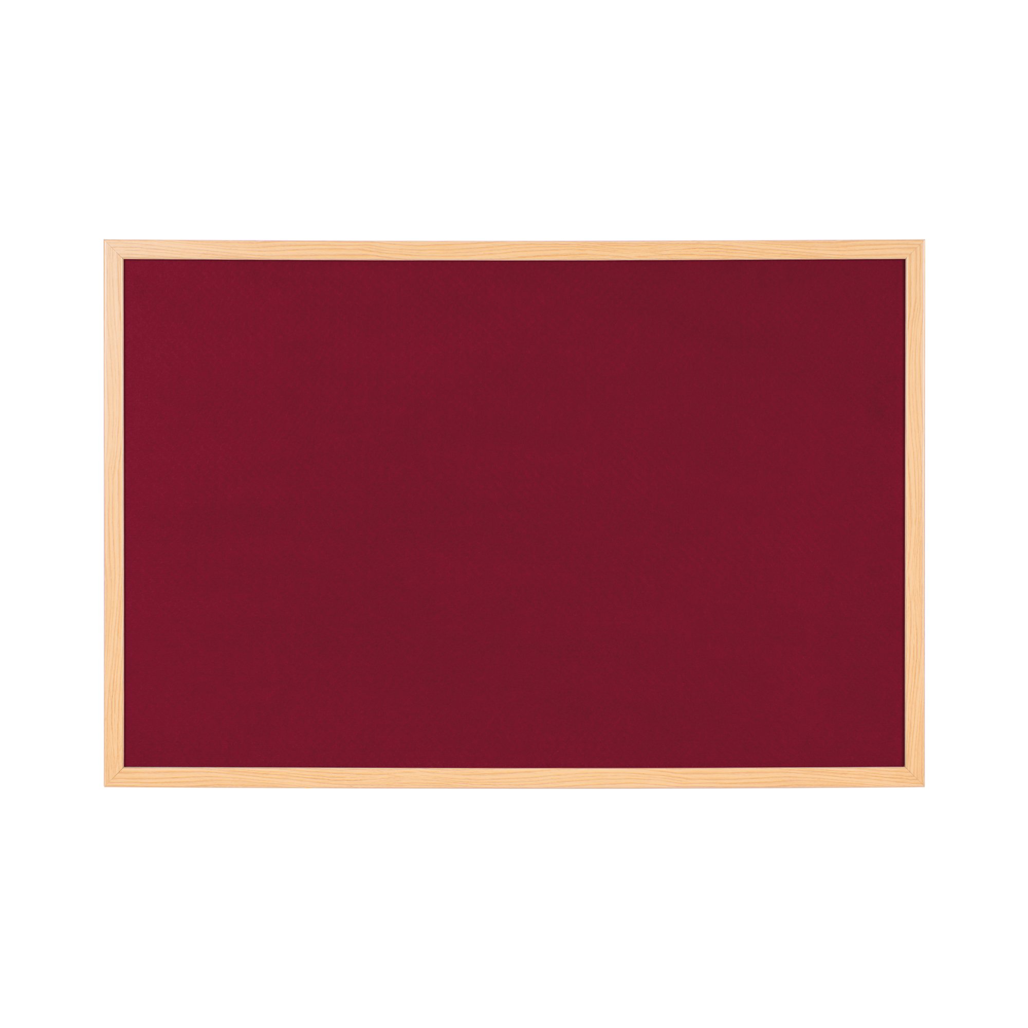 Bi-Office Earth Exec Felt Notice Board Oak Burgundy 120x90cm FB8533239