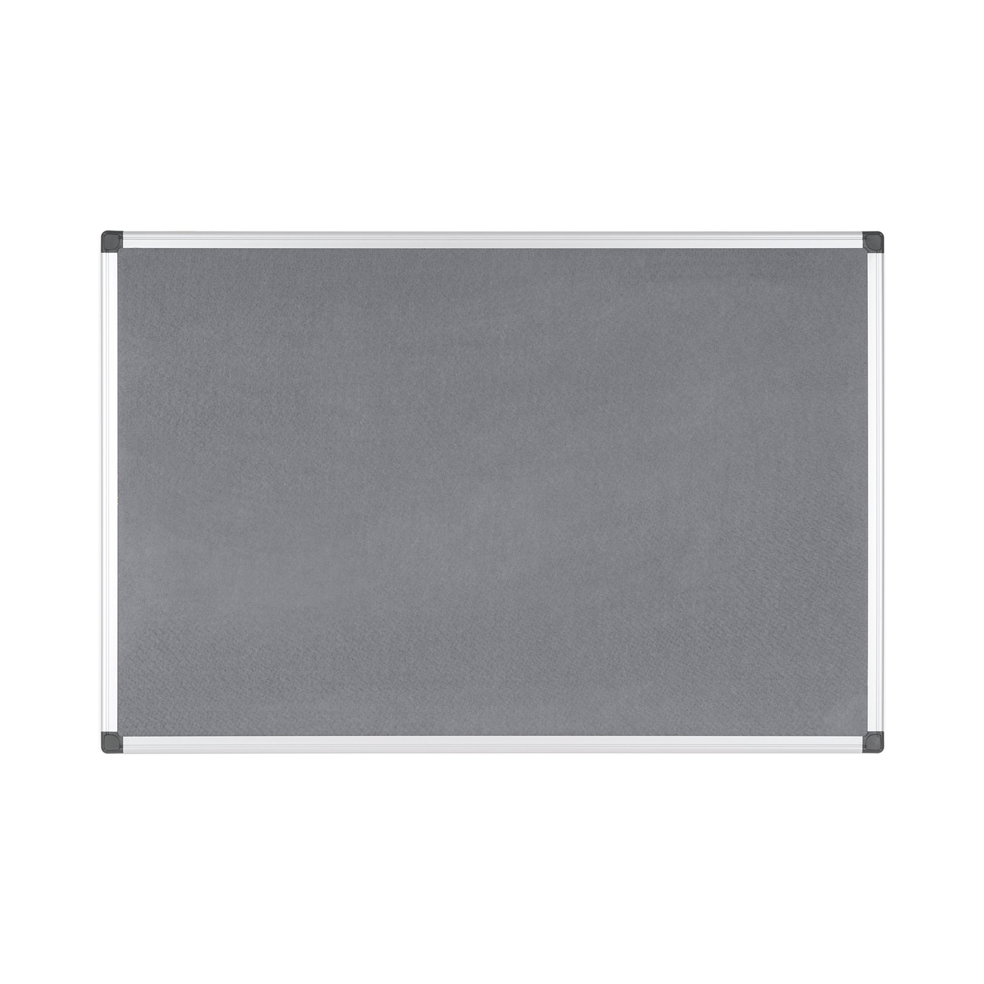 Bi-Office Maya Felt Noticeboard 1200x90mm Grey/Aluminium FA0542170