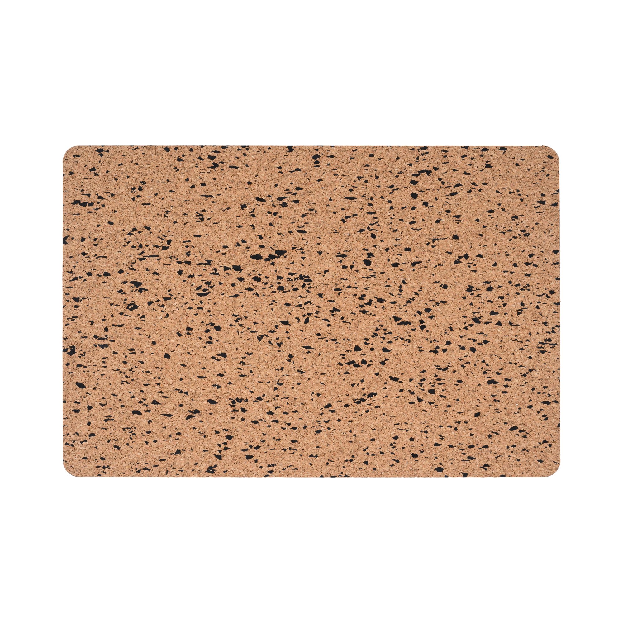 Eco Frameless Retangular Board D/S Cork/ Black Eva 60X40cm SF124412397