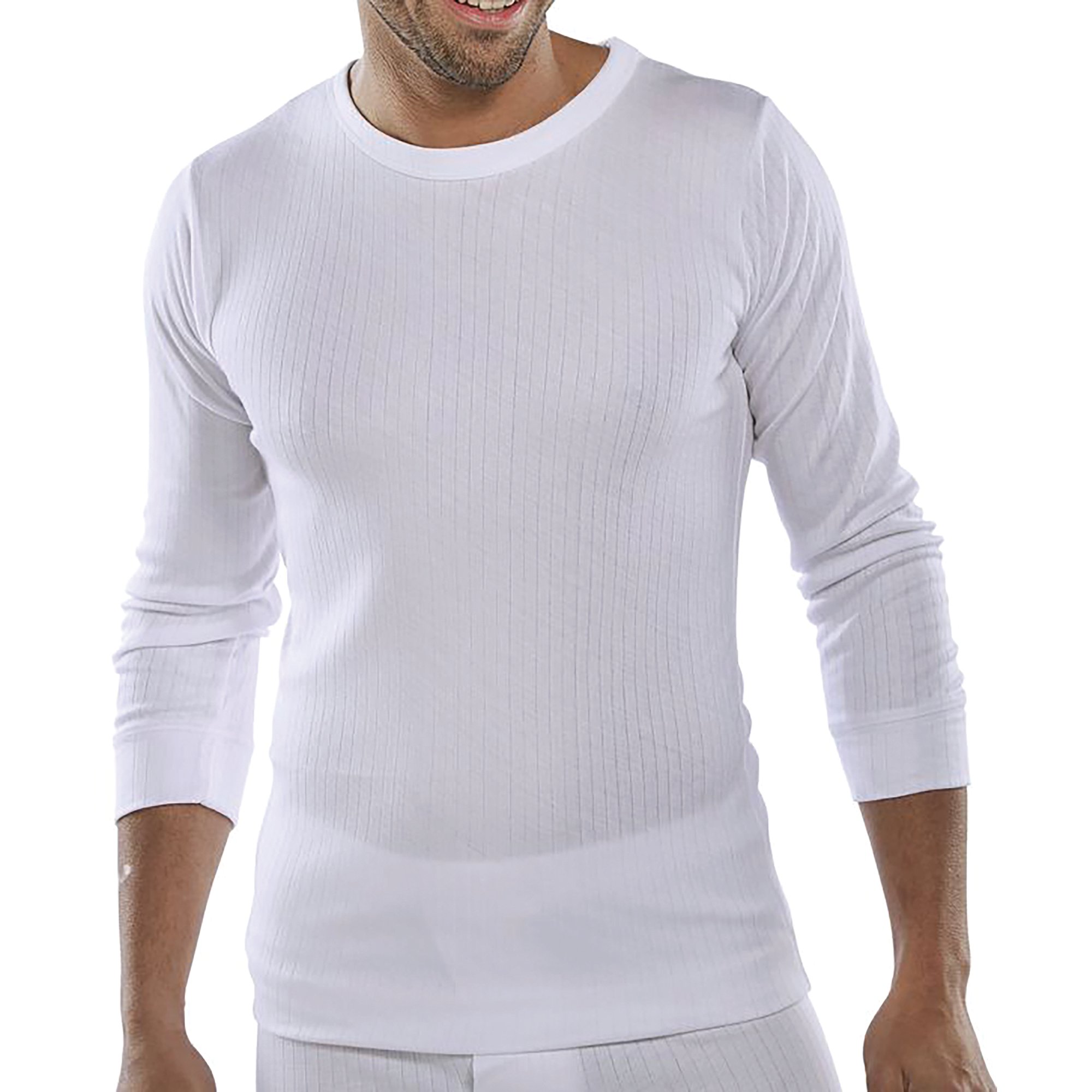 Beeswift Long Sleeve Thermal Vest White 3XL THVLSW3XL