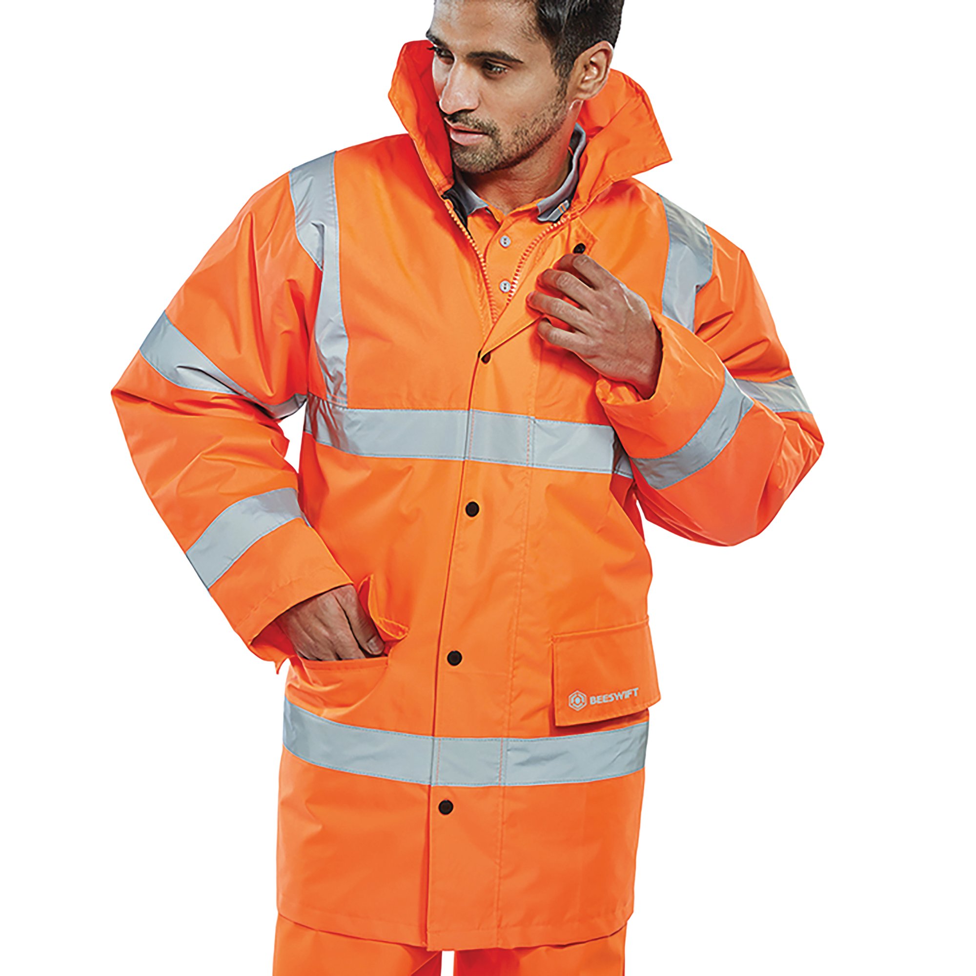 Beeswift Constructor High Visibility Jacket Orange S CTJENGORS