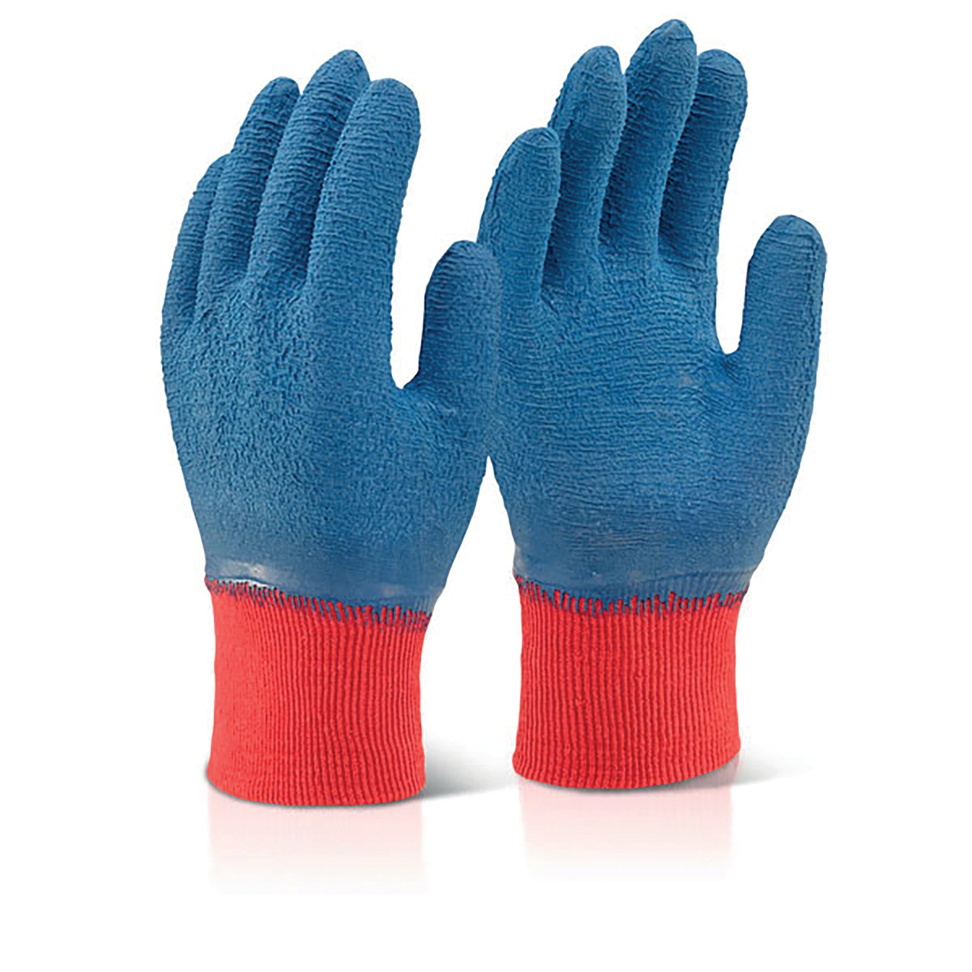 Beeswift LatexFully Coated Gripper Gloves Blue XL LFCGGBXL