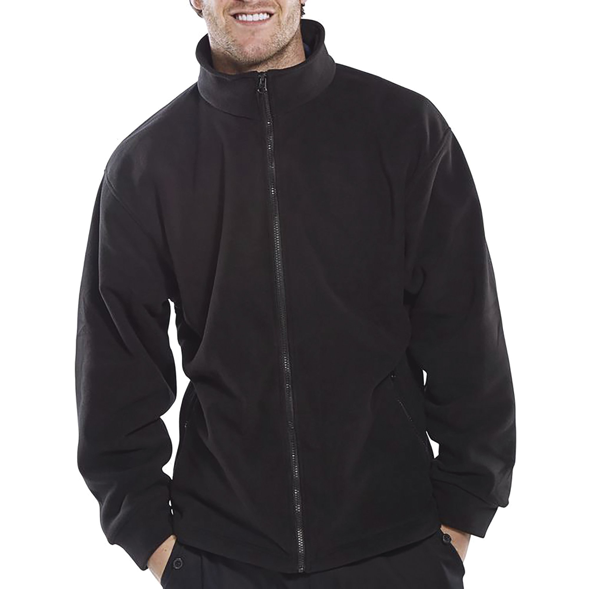 Beeswift Standard Full Zip Fleece Jacket Black Small FLJBLS
