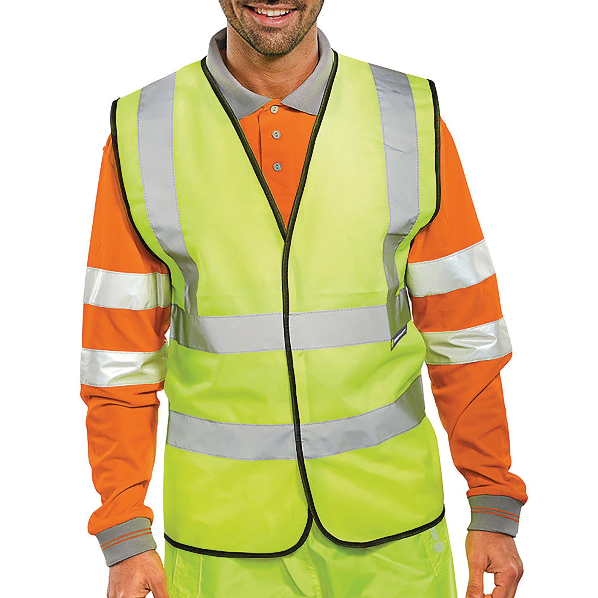 Beeswift High Visibility Waistcoat Full App G Saturn Yellow S WCENGS