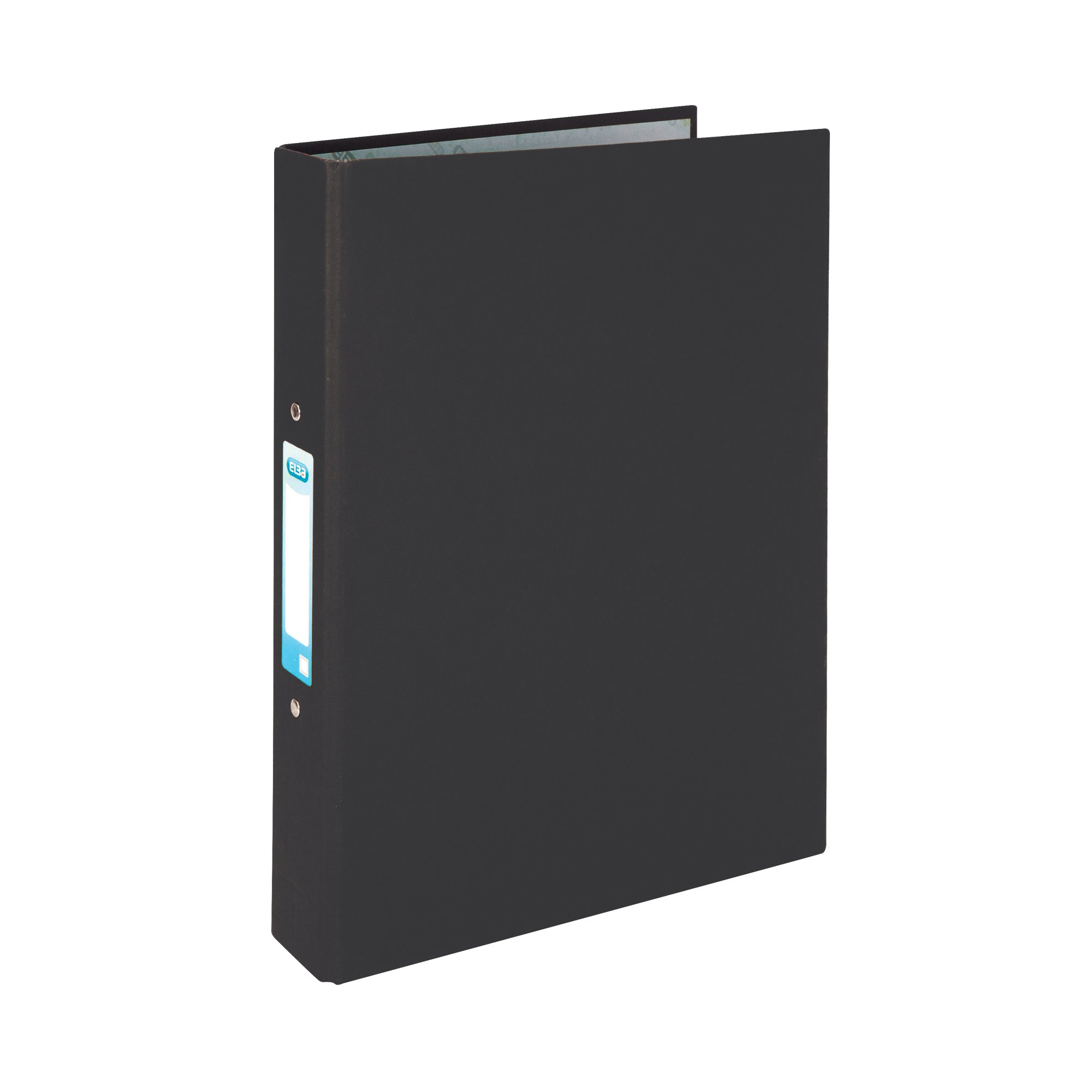Elba 25mm Ring Binder Paper Over Board A4 Black Pack of 10 400033495