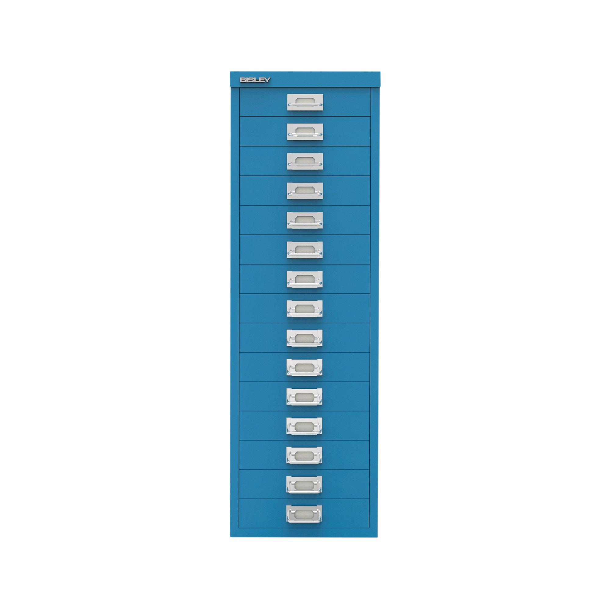 Bisley 15 Multidrawer Cabinet 279x380x860mm Azure Blue BY78741