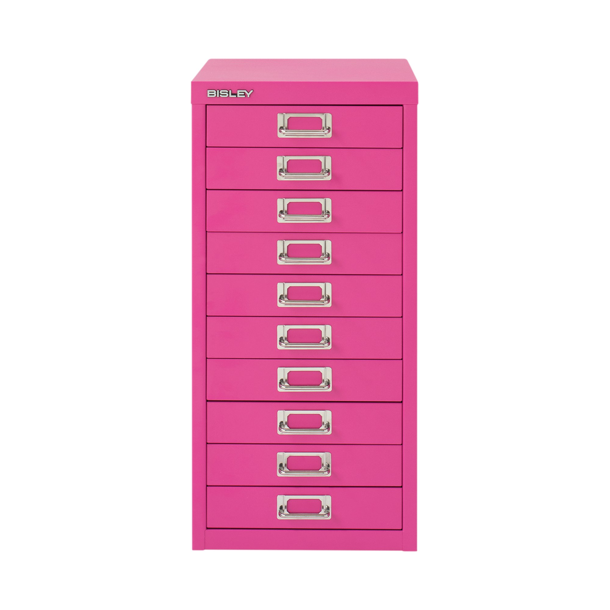 Bisley 10 Multidrawer Cabinet 279x380x590mm Fuchsia BY78742