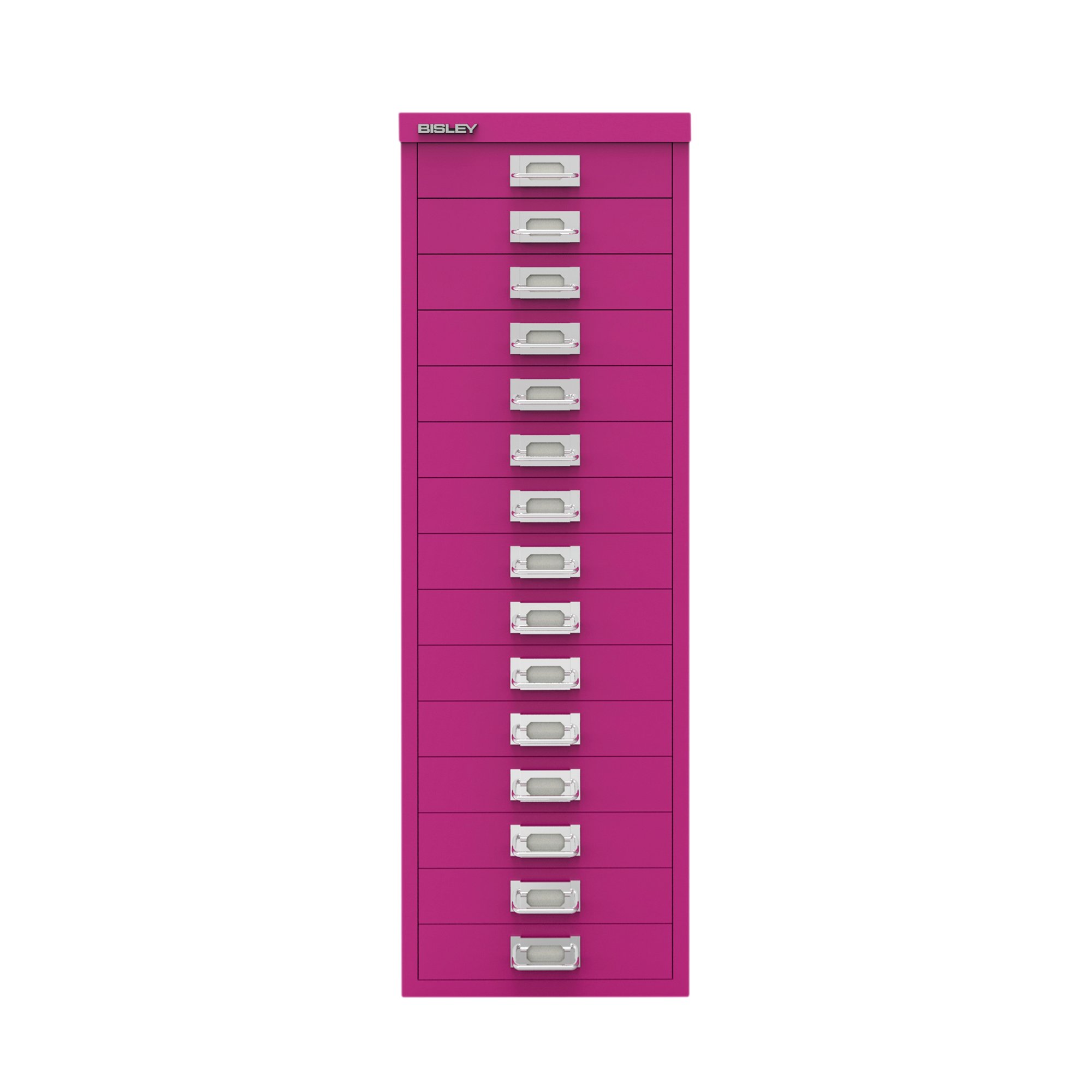 Bisley 15 Multidrawer Cabinet 279x380x860mm Fuchsia BY78743