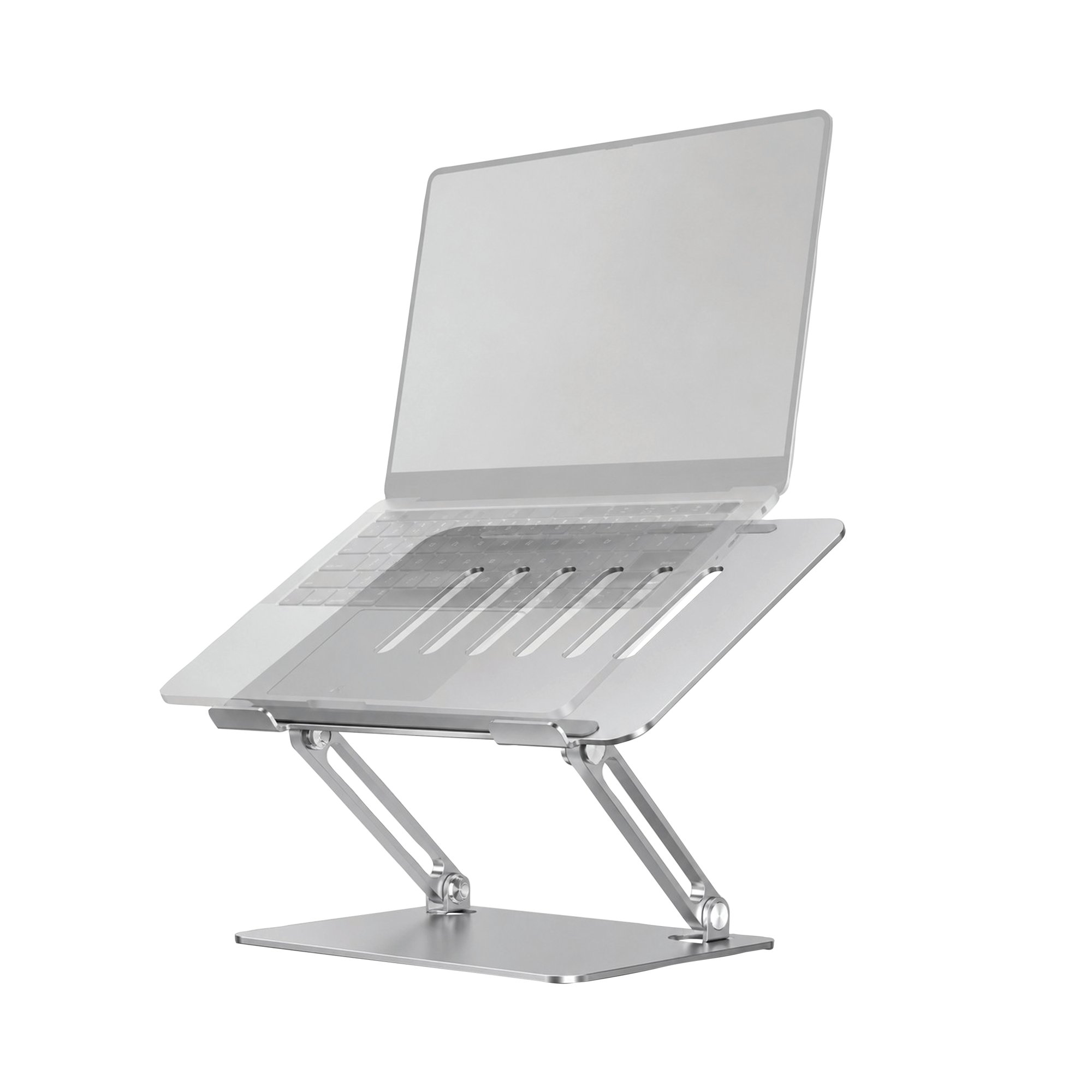 Contour Ergonomics Adjustable Aluminium Laptop Stand For Laptops Up To 17 Inches Silver CE10135