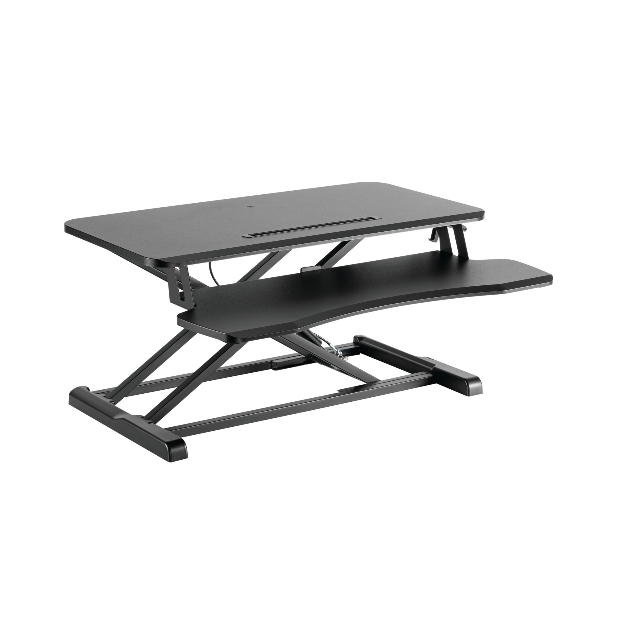 Contour Ergonomics Prem Sit/Stand Height Adj Workstation Blk CE10178