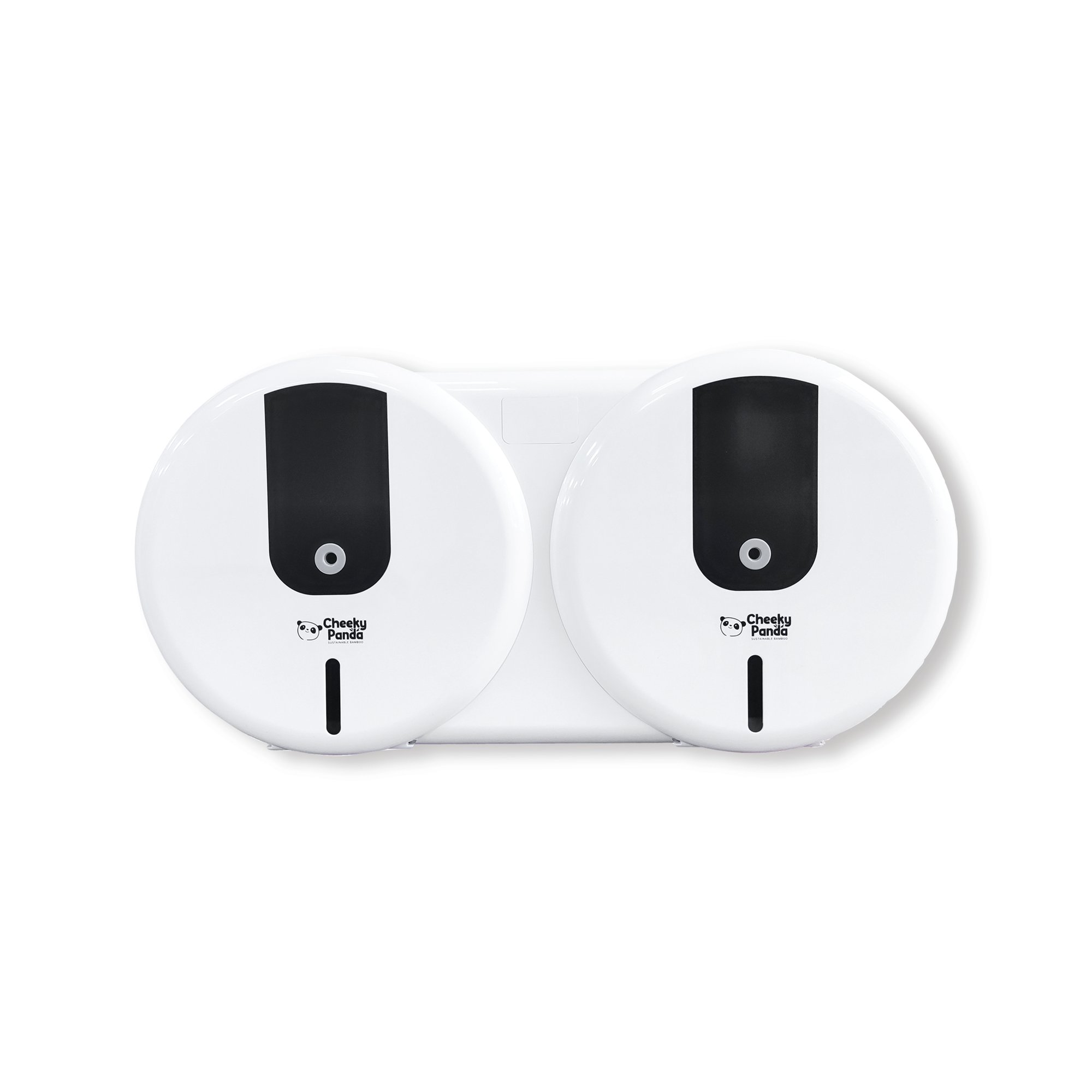 Cheeky Panda Pro Easy Flow Twin Mini Jumbo Dispenser White NJ-HGJ-A11