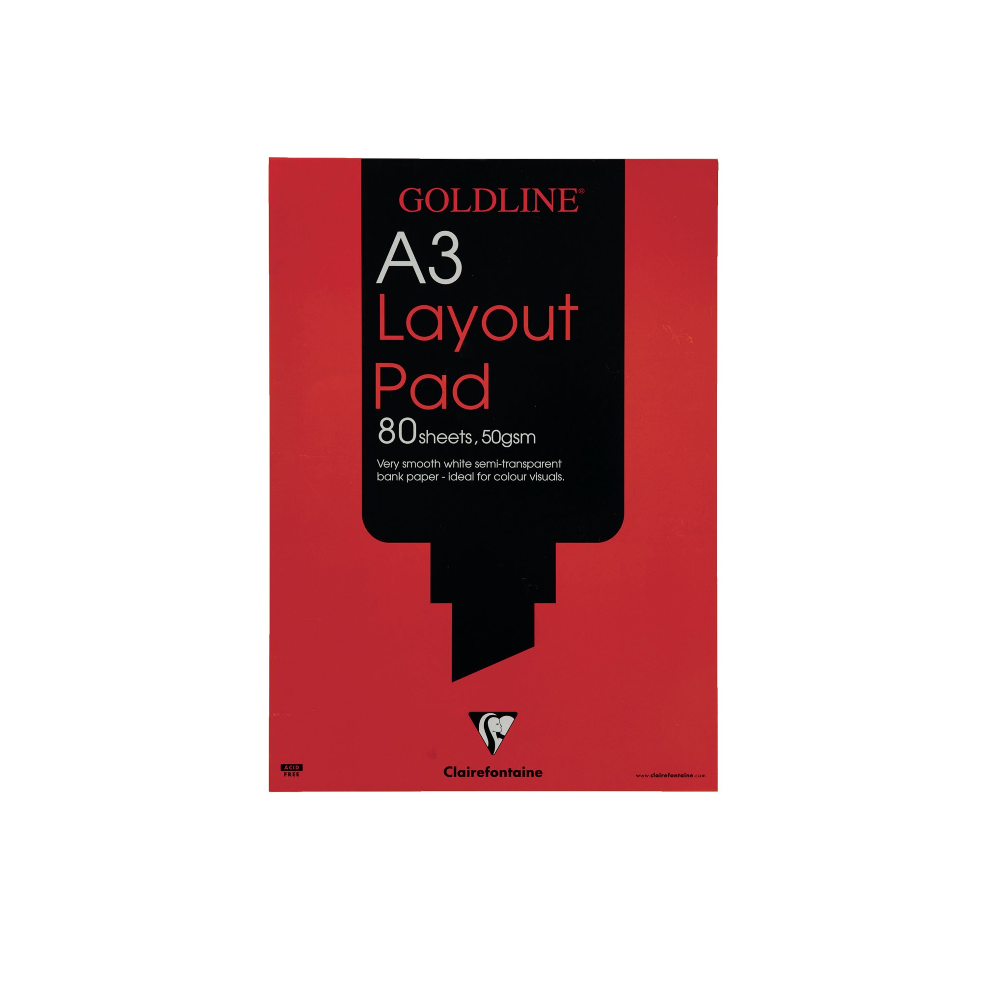 Clairefontaine Goldline Layout Pad 80 Sheets 50gsm A3 GPL1A3