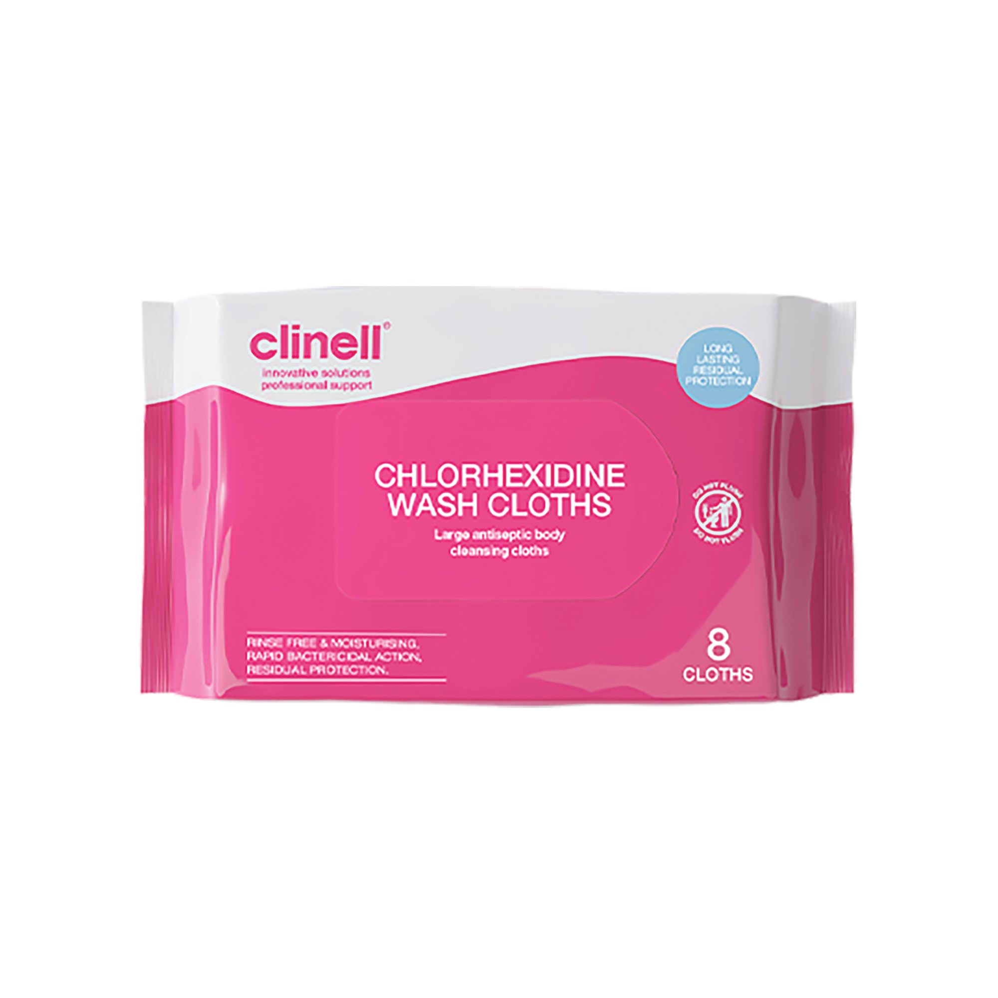 Clinell Chlorhexidine Wash Cloths (Pack of 80 CHGWC8