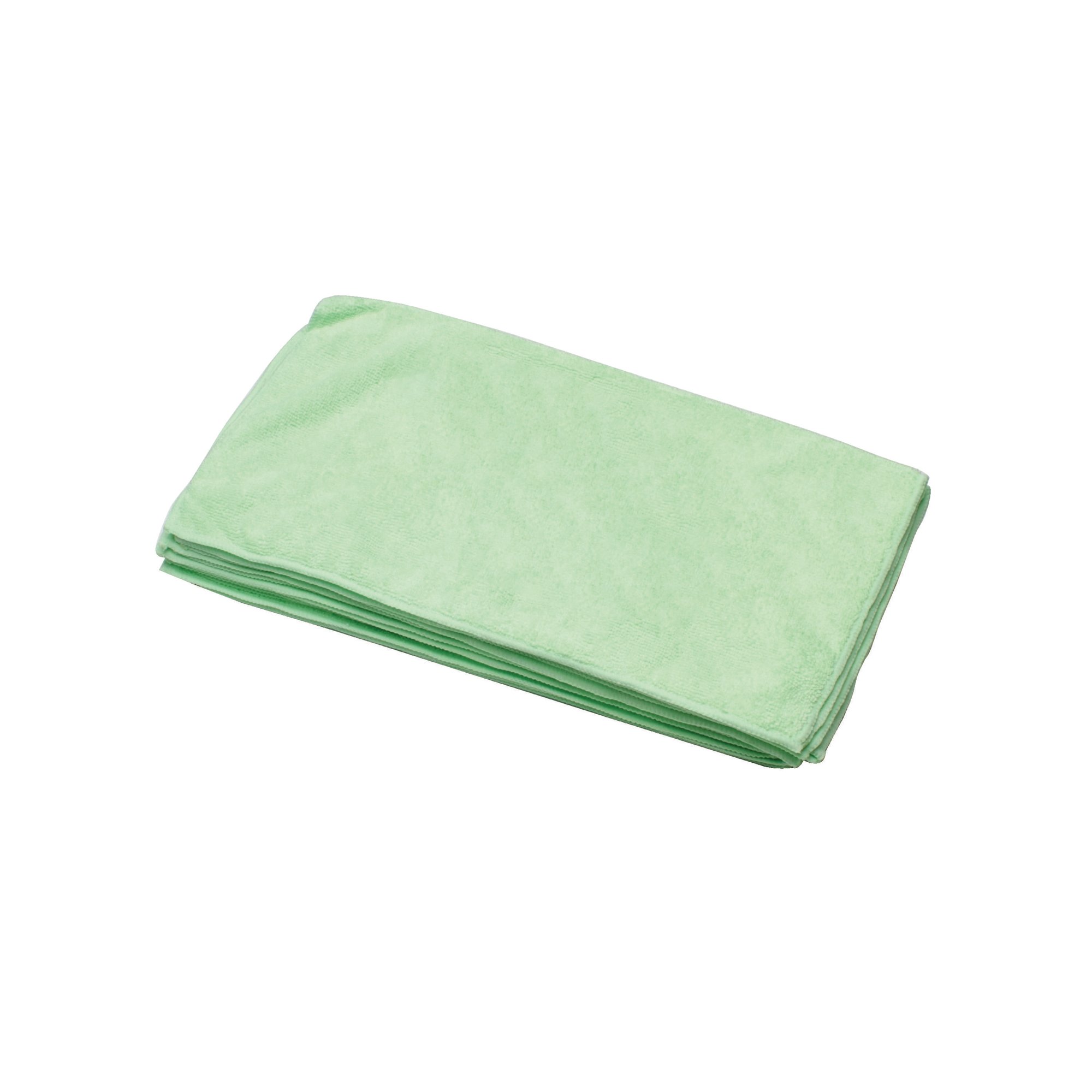 2Work Microfibre Cloth 400x400mm Green (Pack of 10) CNT01624