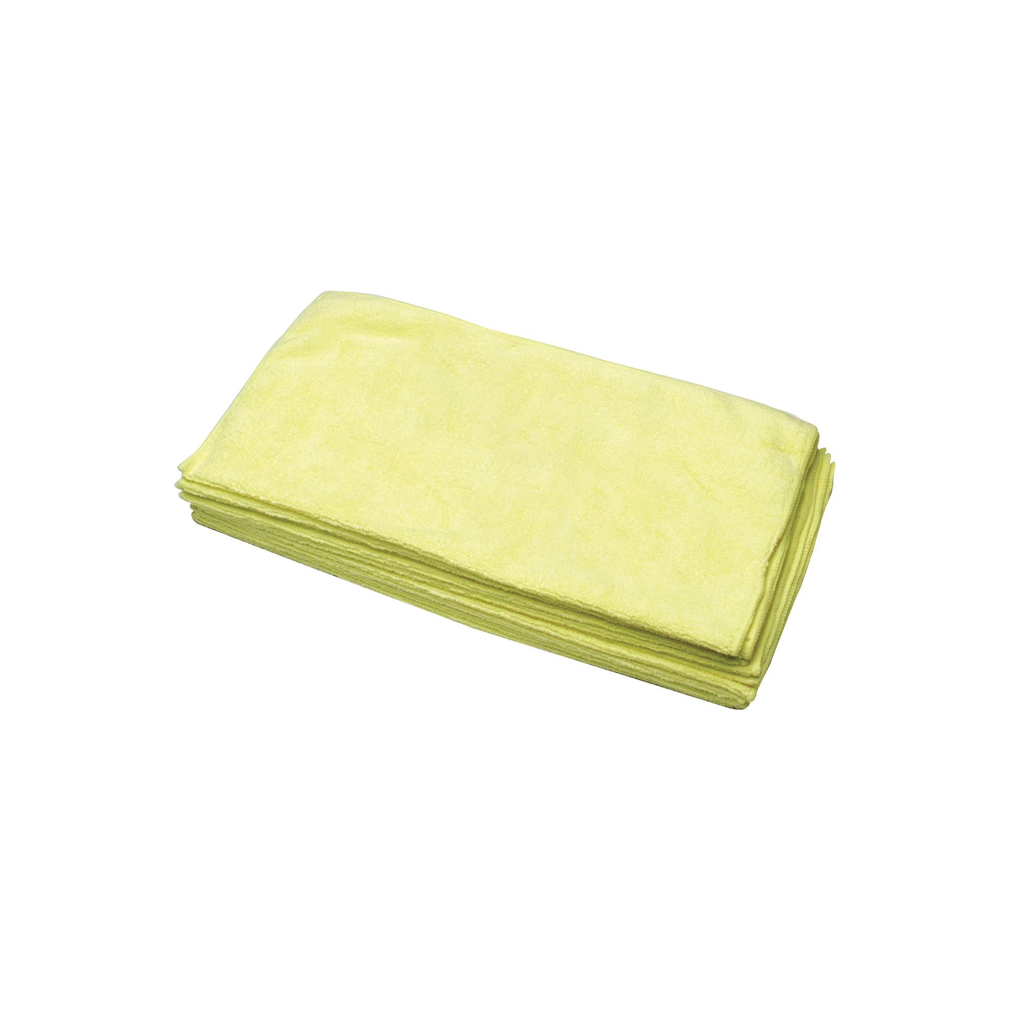 2Work Microfibre Cloth 400x400mm Yellow (Pack of 10) CNT01625