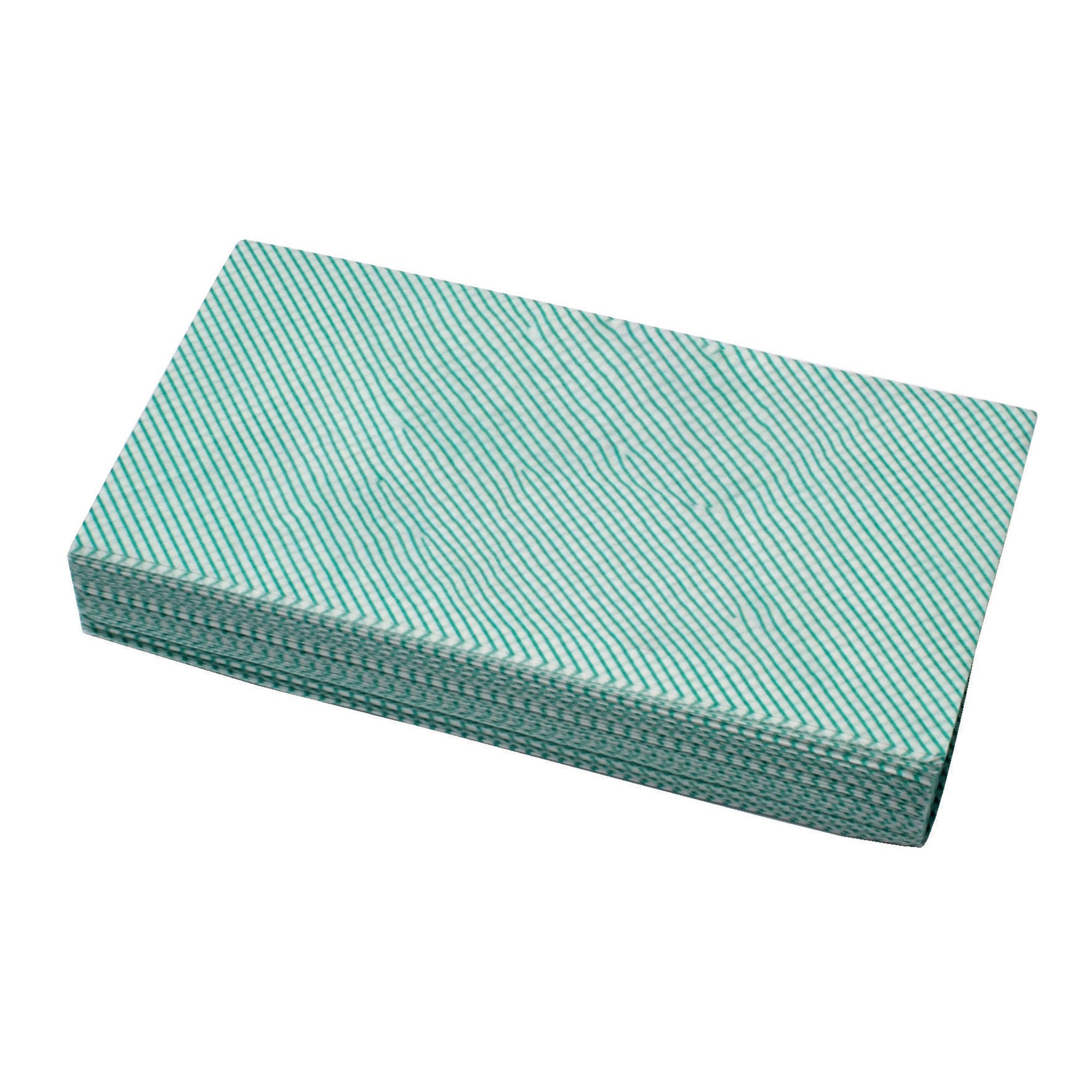 2Work Lightweight All Purpose Cloth 600x300mm Green (Pack of 50) CPD30023