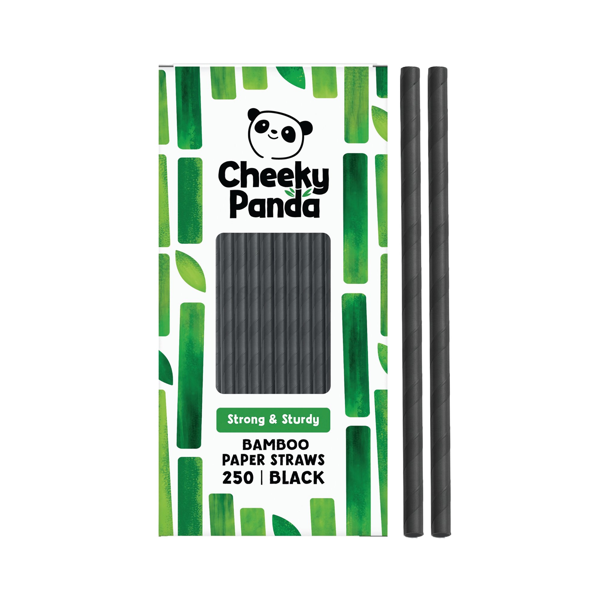 Cheeky Panda Bamboo Paper Straws Black (Pack of 250) 0111130