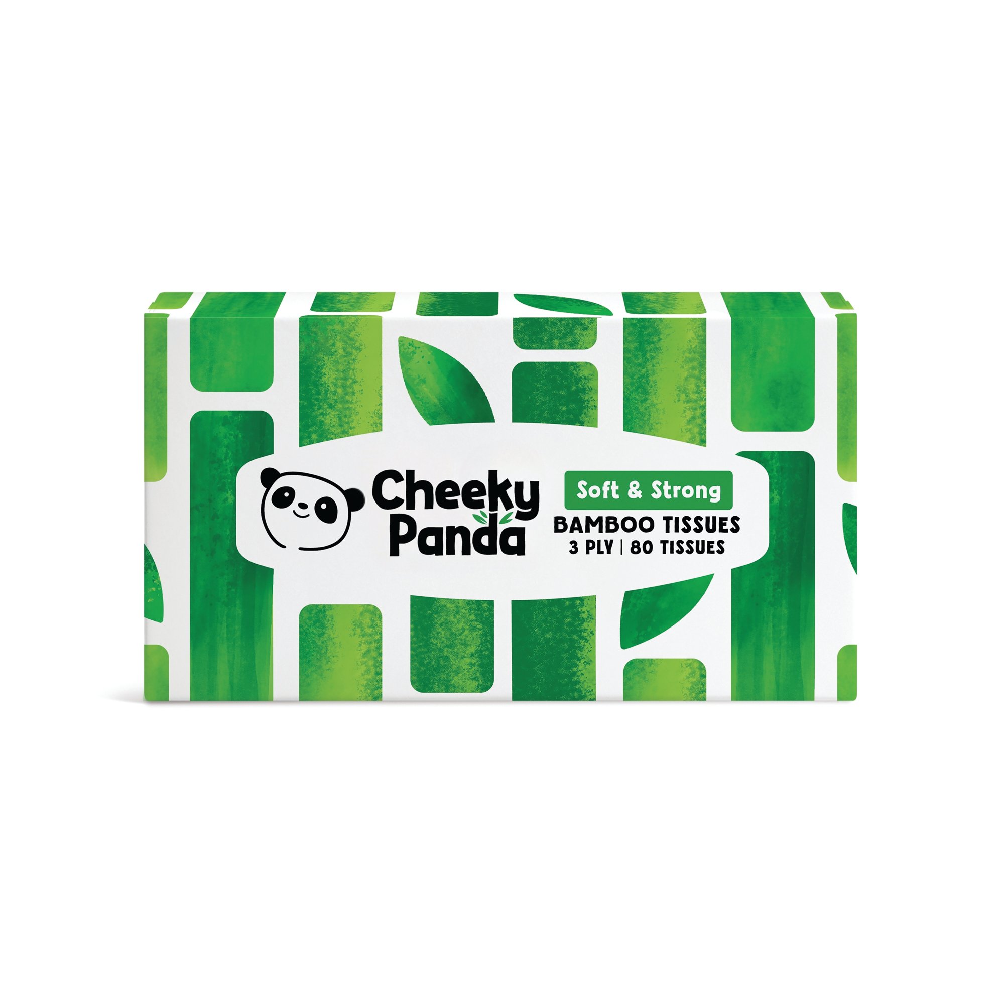 Cheeky Panda Bamboo Tissues 3-Ply 80 Tissues (Pack of 12) 1103039