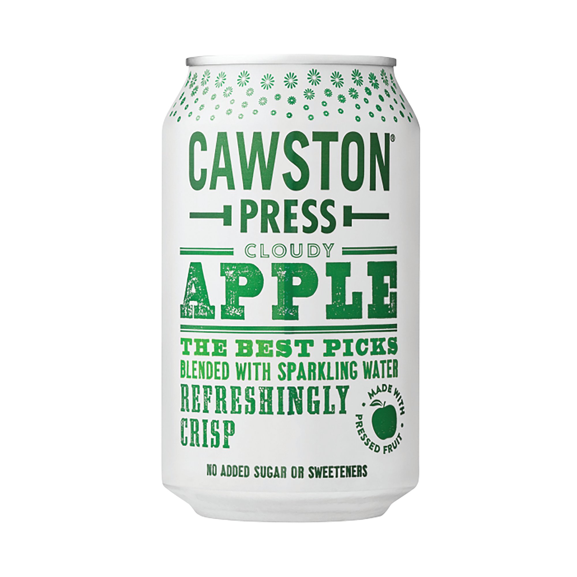 Cawston Press Sparkling Cloudy Apple Soft Drink 330ml Can (Pack of 24) CANS101