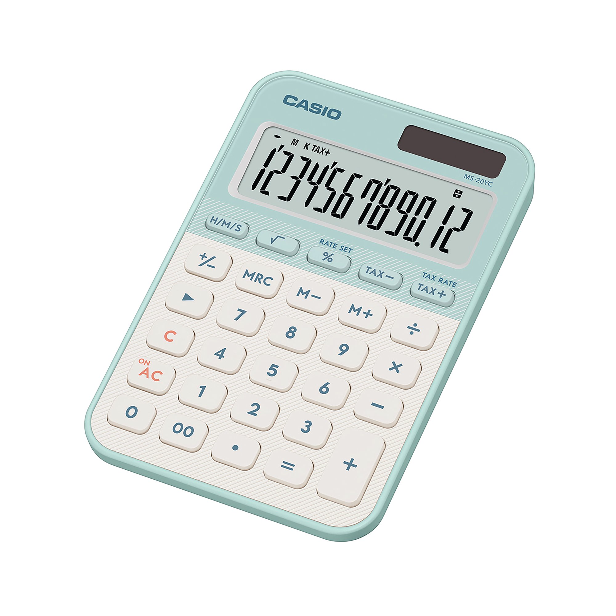 Casio MS-20YC Mini Desk Calculator Light Green MS-20YC-LG-W-EP
